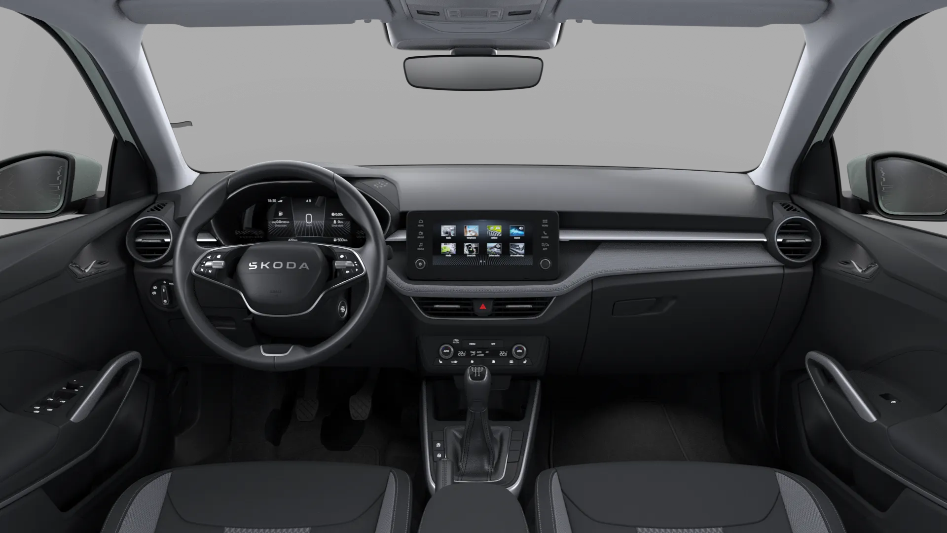 Fabia, Top Selection, interiér Lodge, dashboard