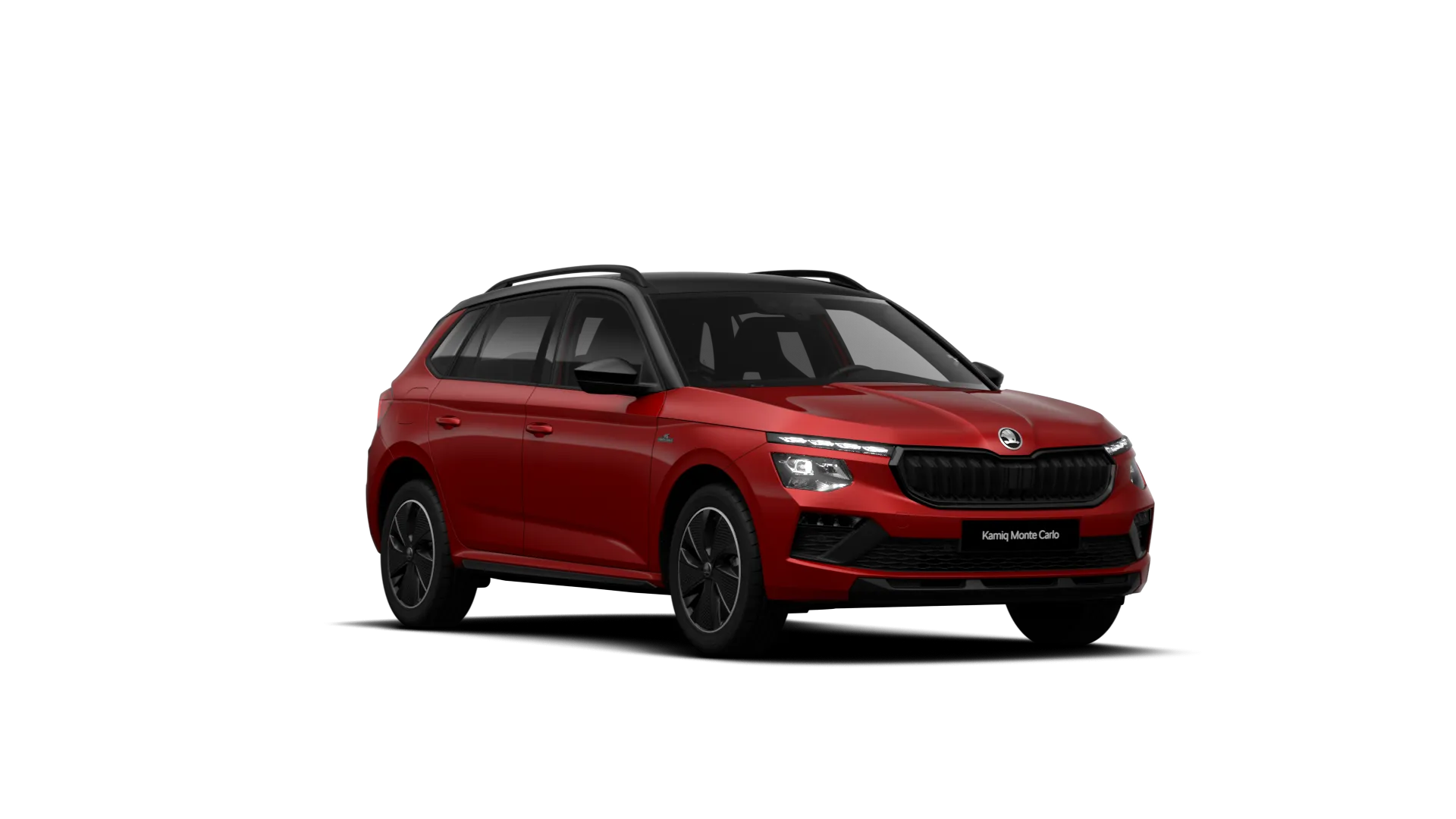 Kamiq, Monte Carlo, Červená Velvet metalíza Černá Magic metalíza, front