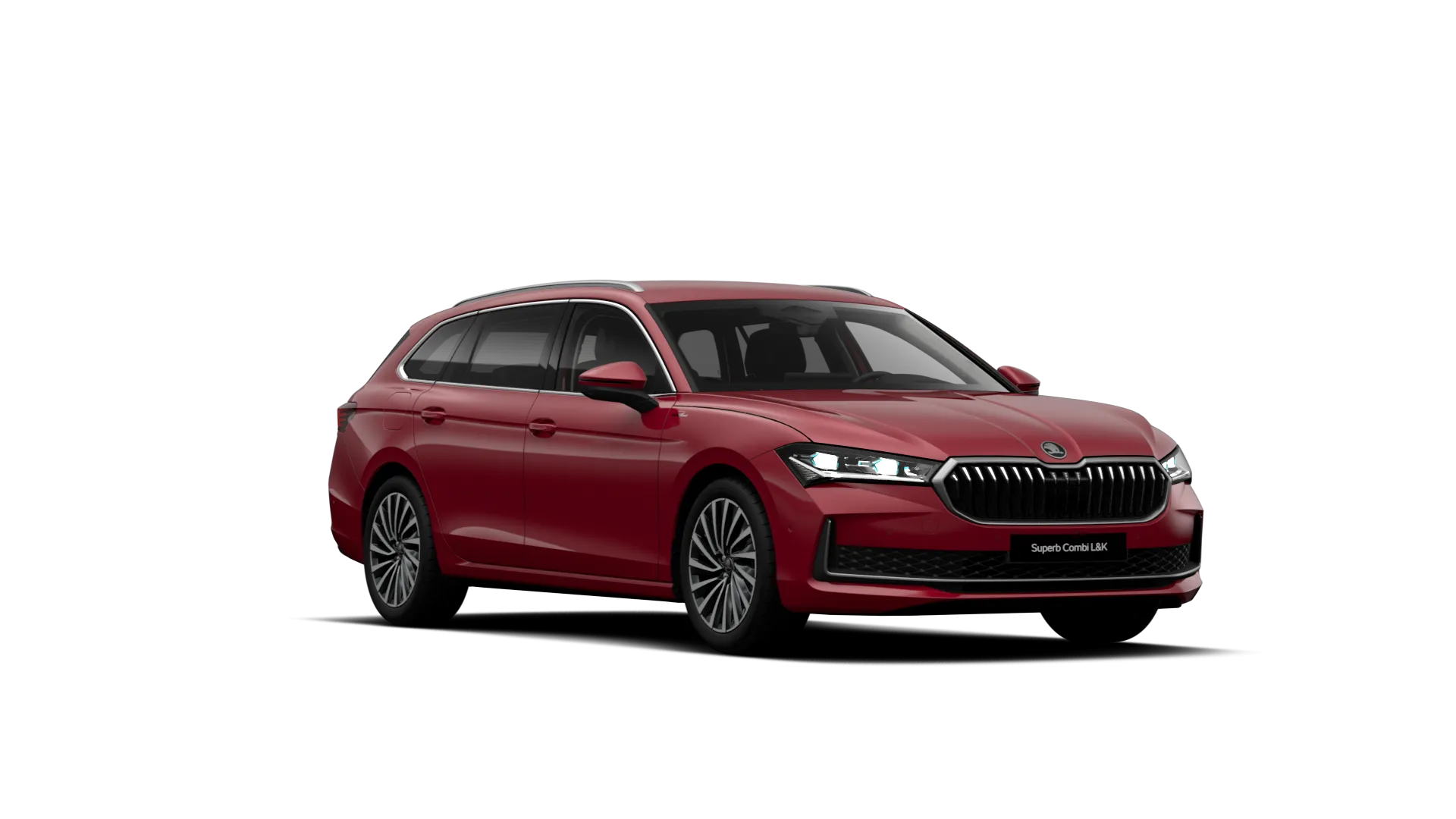 Superb Combi, L&K, Červená Carmine metalíza, front