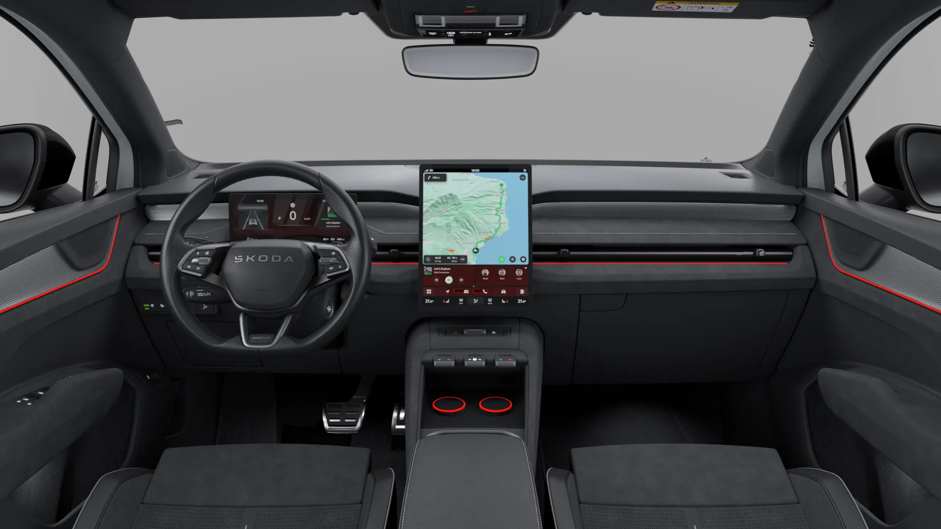 Peaq, Sportline, Šedá Steel, interiér Sportline Lounge, dashboard