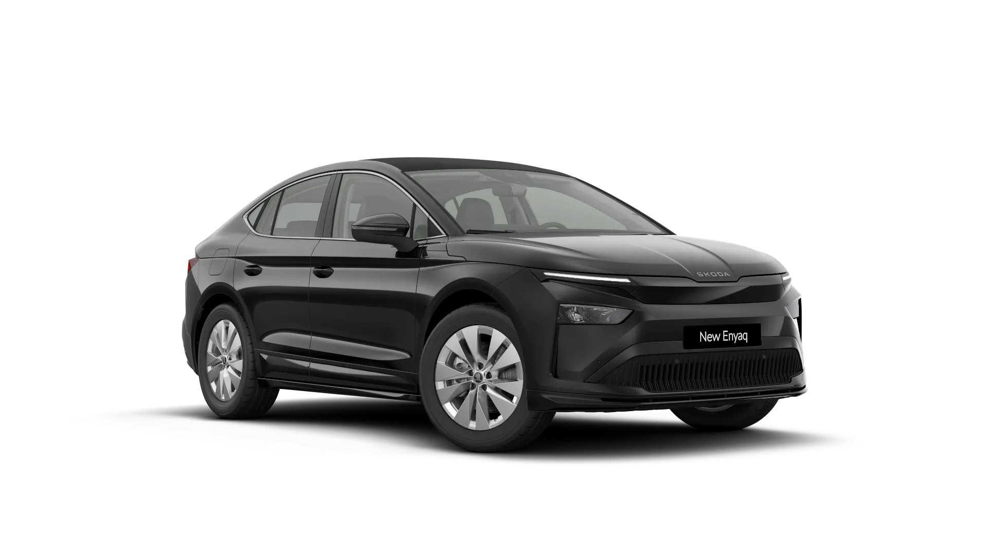 Enyaq Coupé, Selection, Černá Magic metalíza, front
