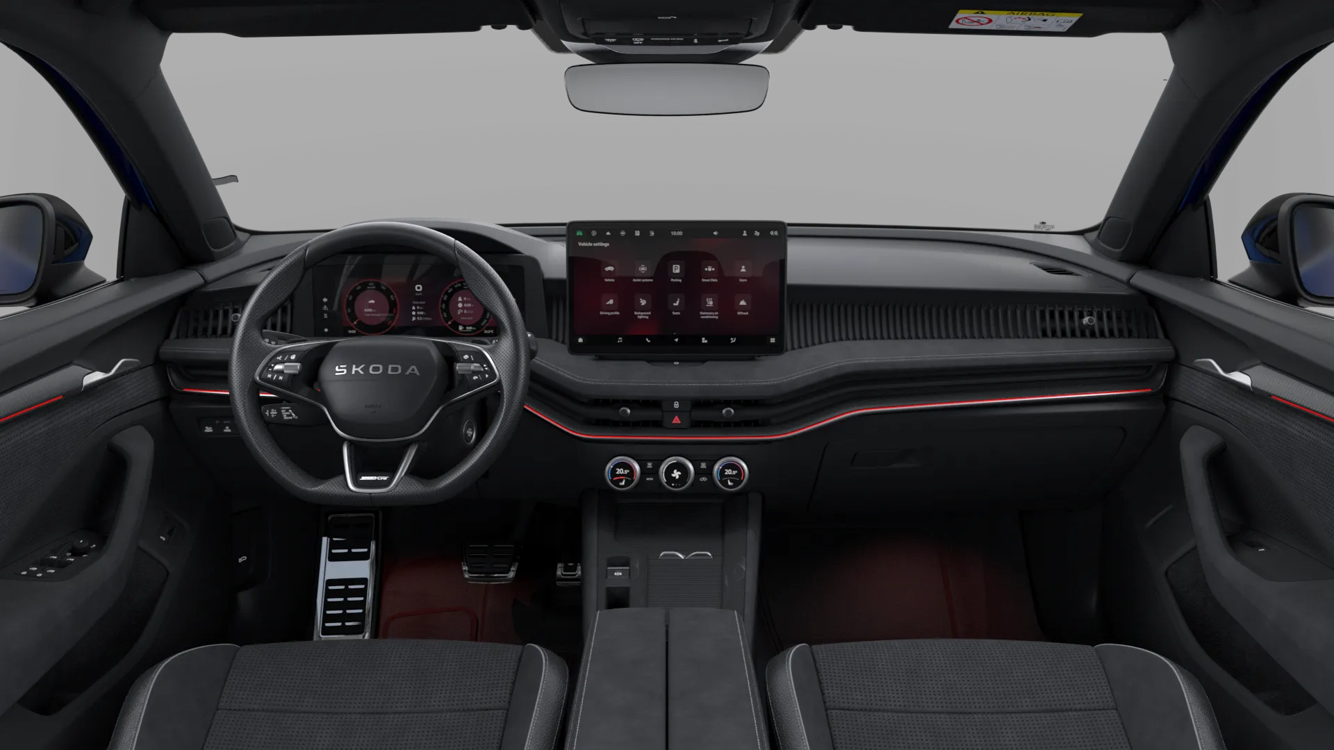 Superb, Sportline, interiér Sportline, dashboard