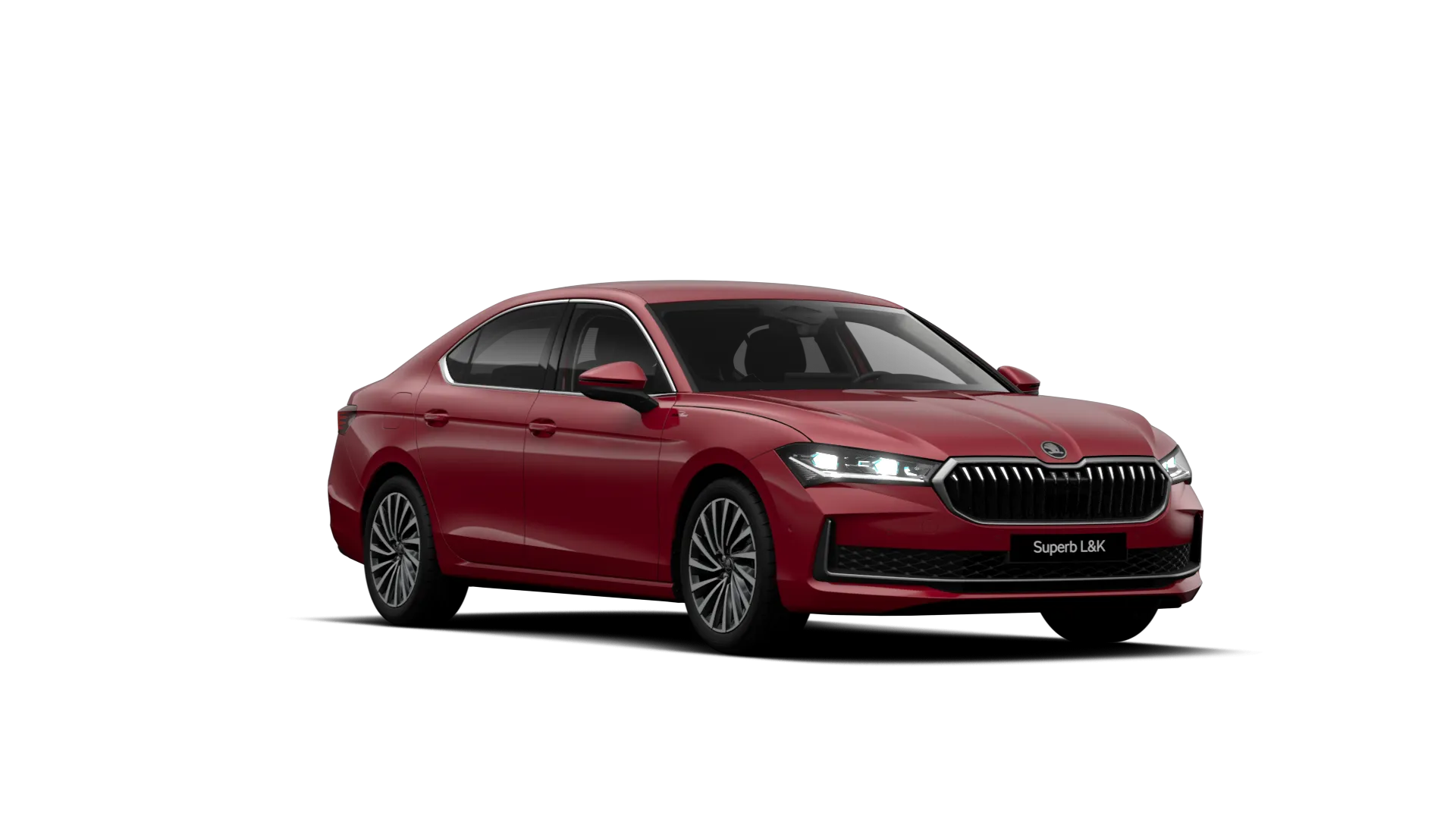 Superb, L&K, Červená Carmine metalíza, front
