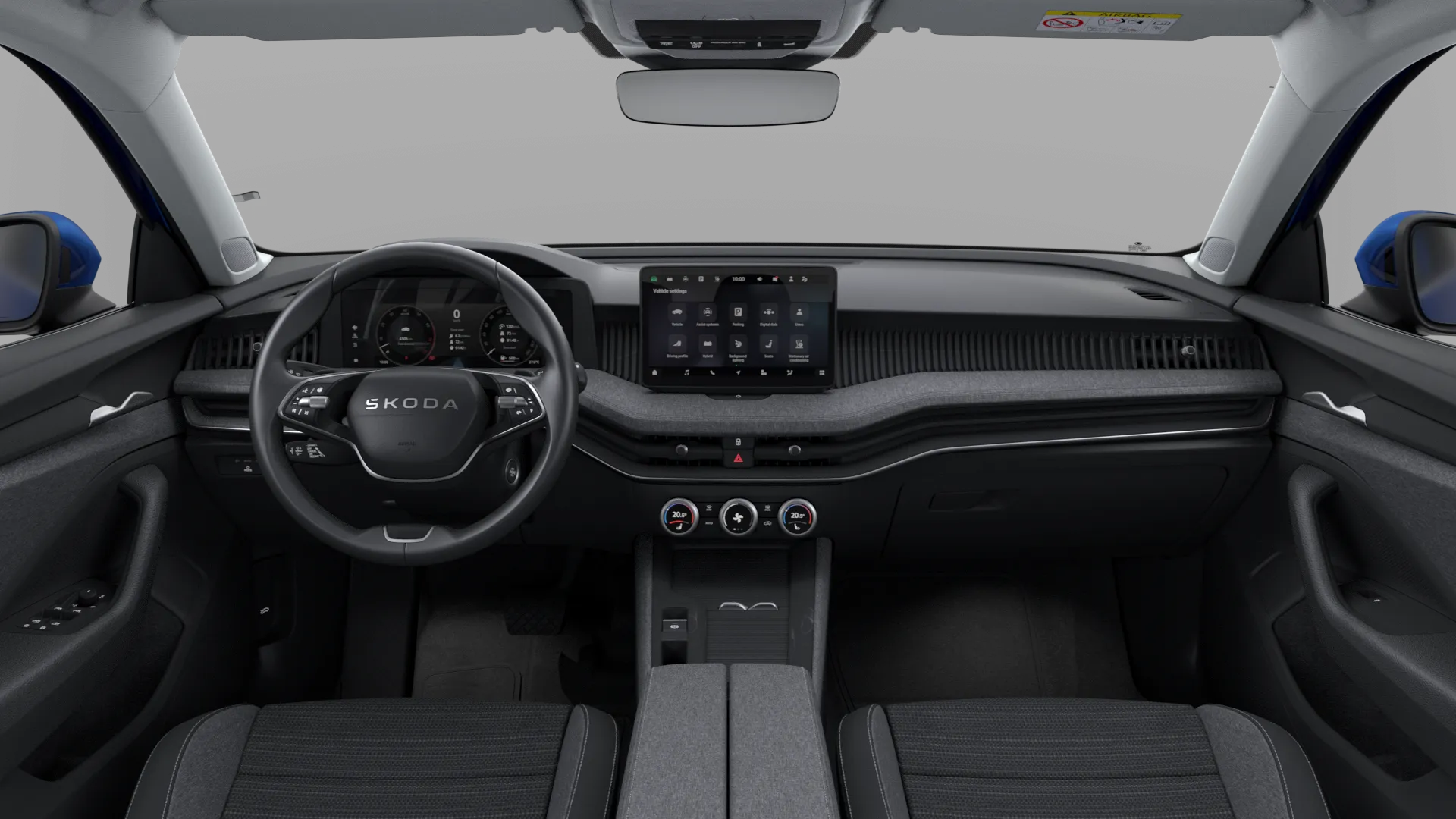 Superb, Selection, Modrá Cobalt metalíza, interiér Loft, dashboard