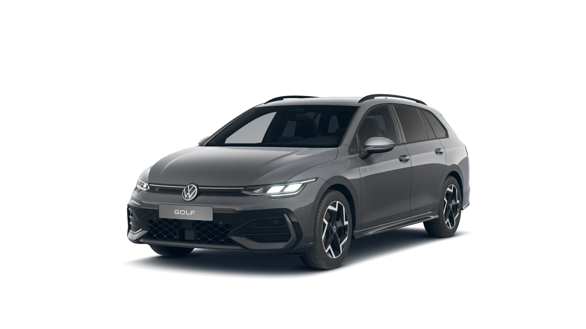 Golf Variant, R-Line, Šedá Dolphin metalíza, front