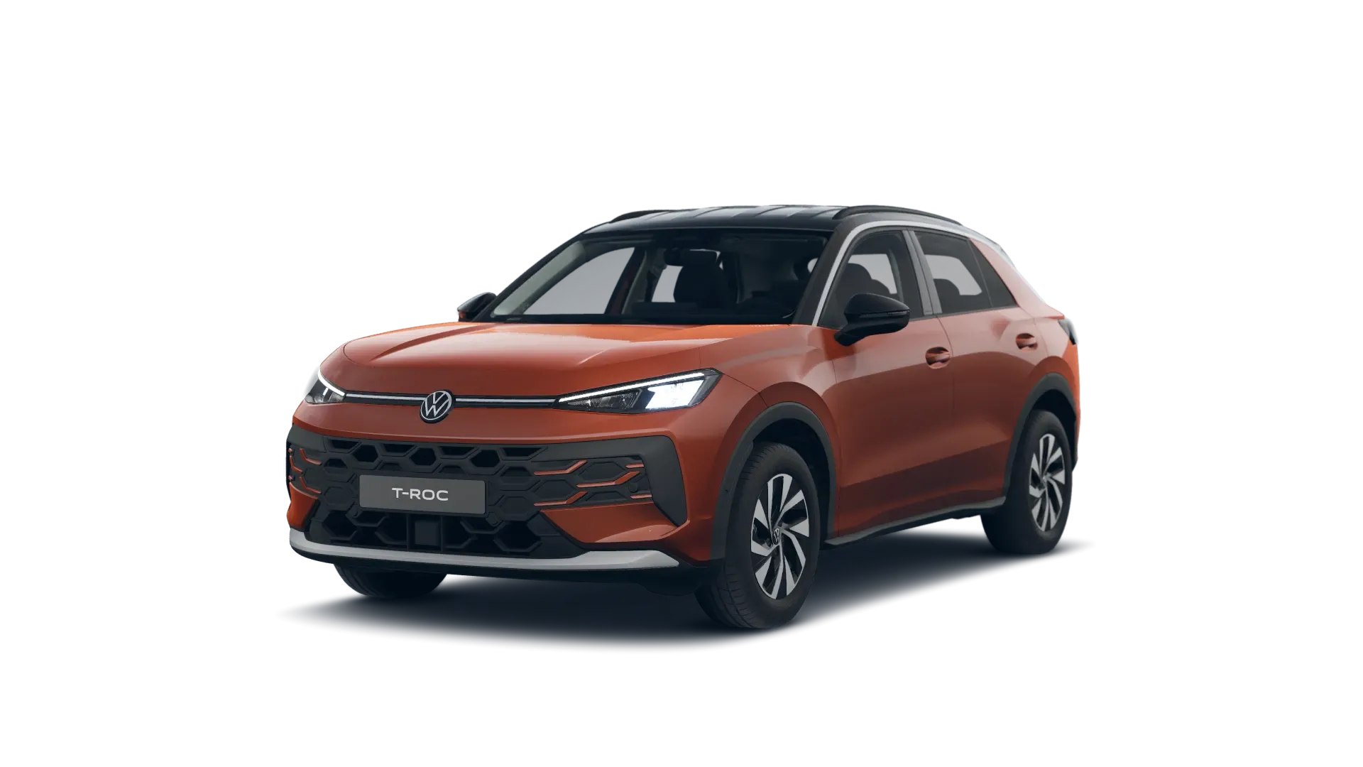 Nový T-Roc, Life, Červená Flame metalíza, front