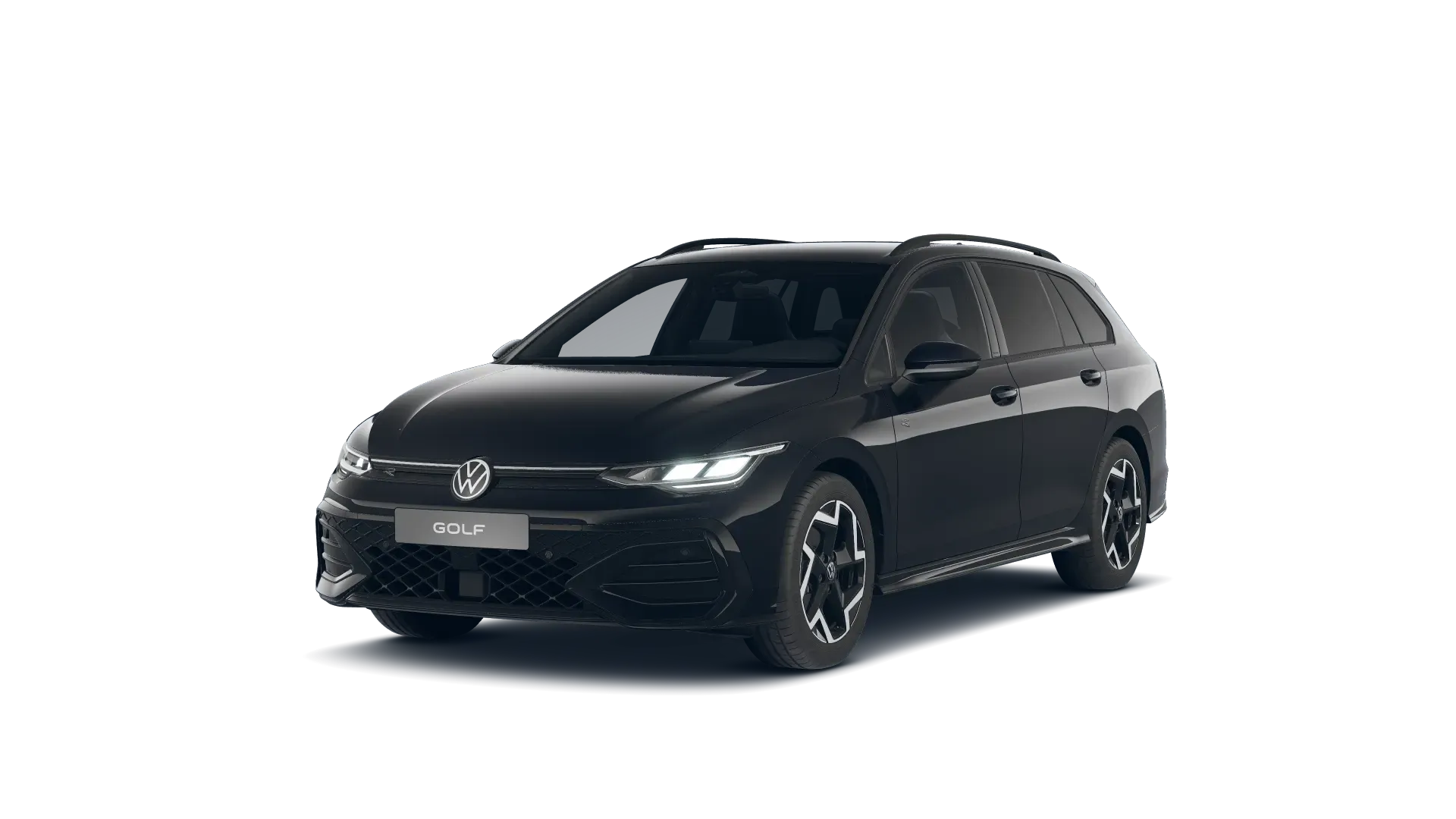 Golf Variant, R-Line, Černá Grenadilla metalíza, front