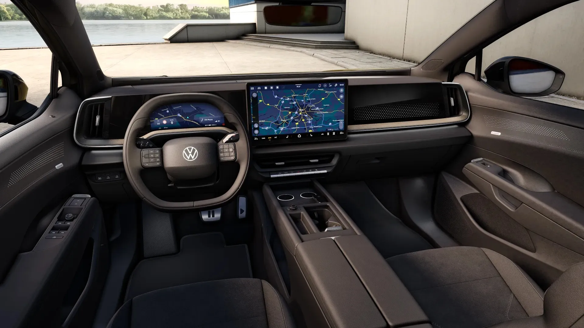 ID. Tiguan, Style People, Bronzová Olive metalíza, interiér Interiér Soul – Černá, interiorfront