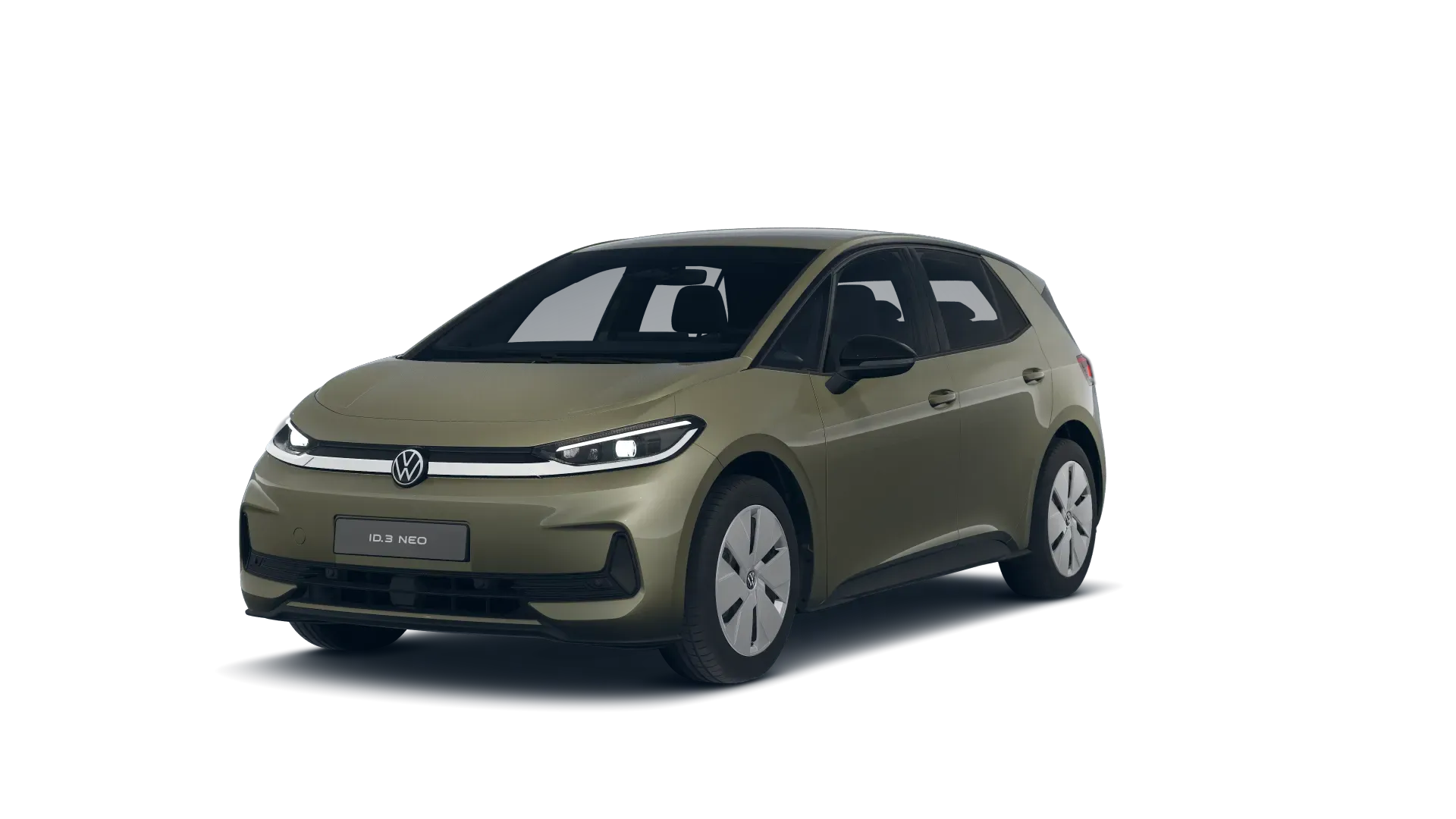 ID.3 Neo, Trend, Zelená Dark Olivine metalíza, front