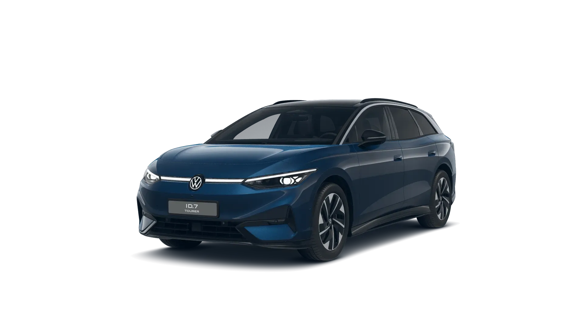 ID.7 Tourer, Pro S People, Modrá Aquamarin metalíza, front