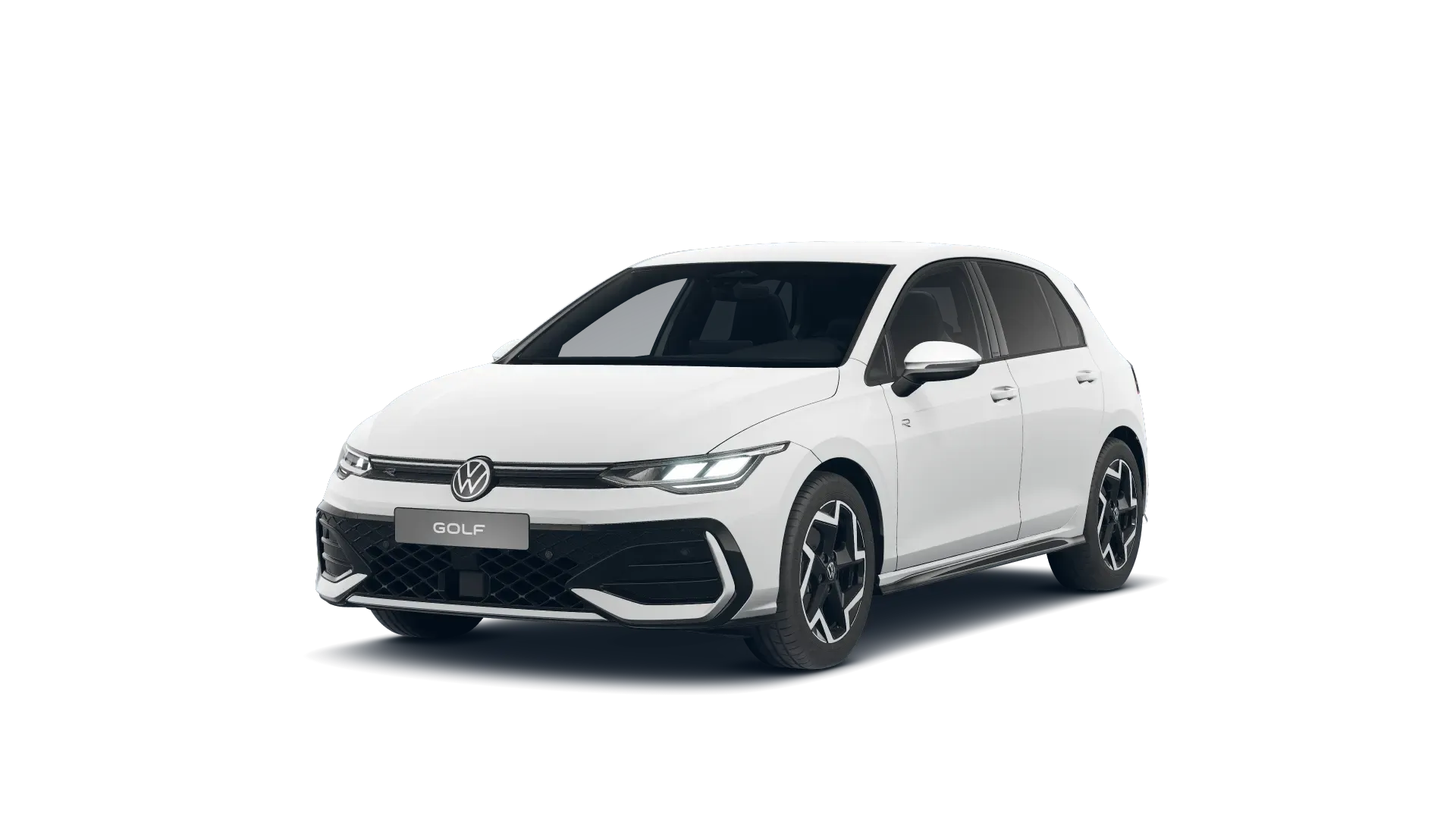 Golf, R-Line, Bílá Pure, front