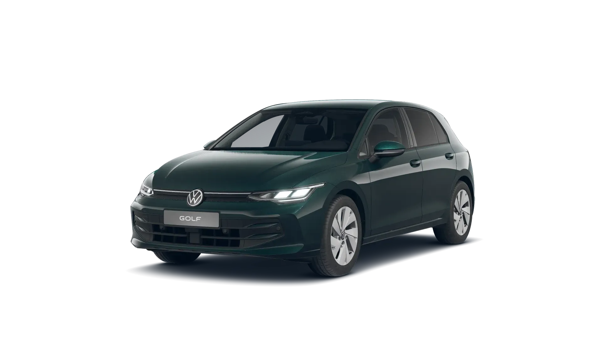 Golf, People, Zelená metalíza Dark Moss, front