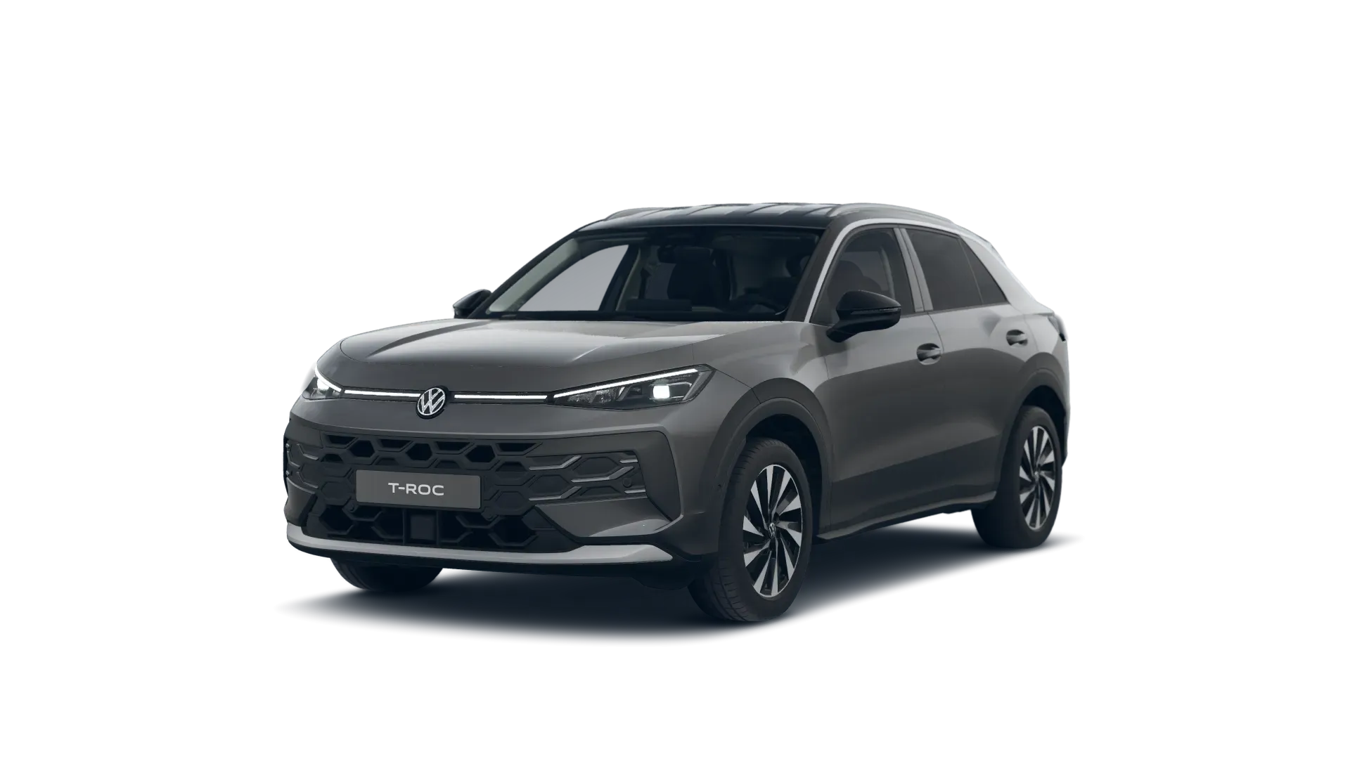 Nový T-Roc, Style, Šedá Wolf metalíza, front