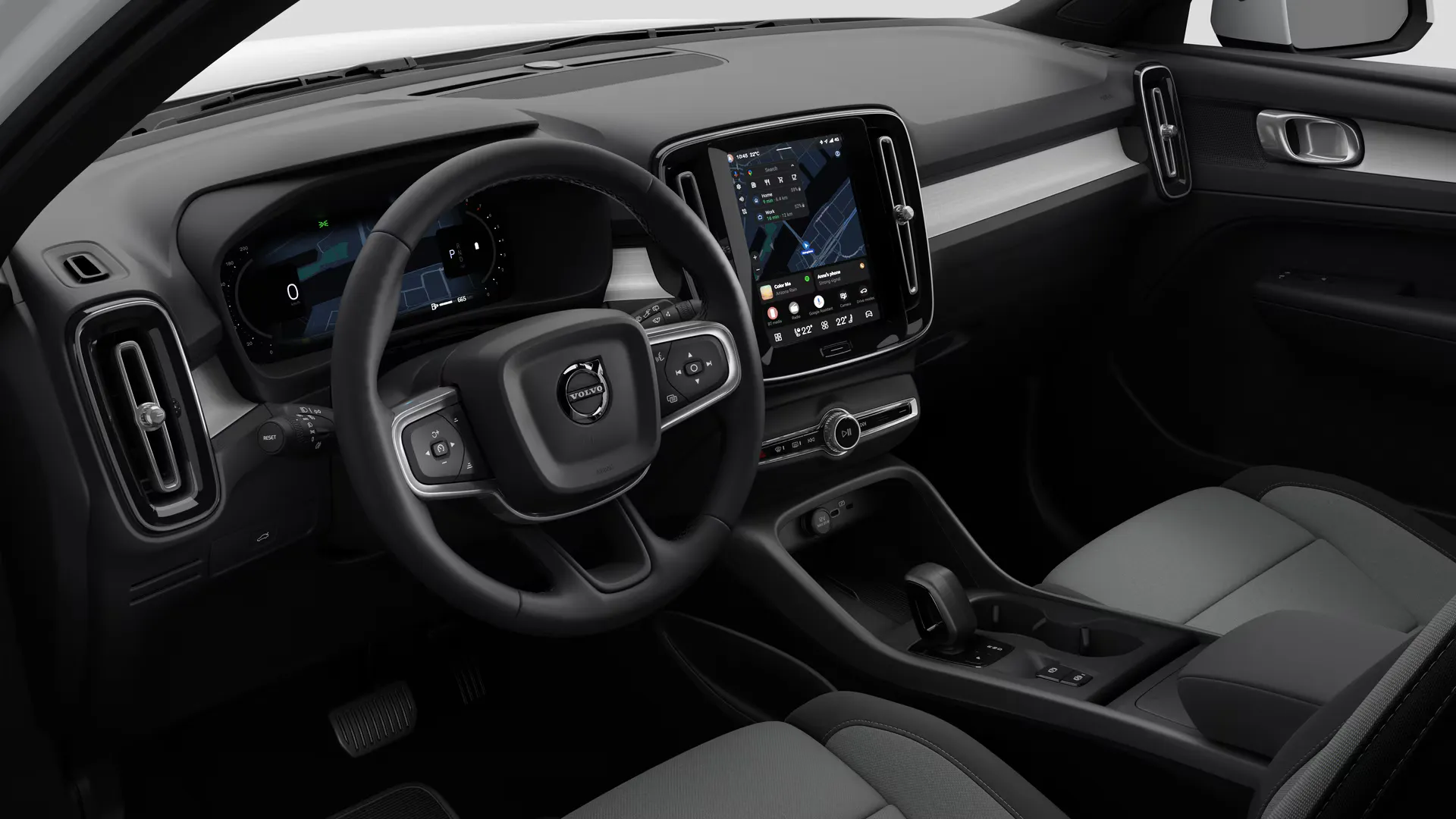 XC40 Mild hybrid, Core, interiér XC40 interiér, driversView
