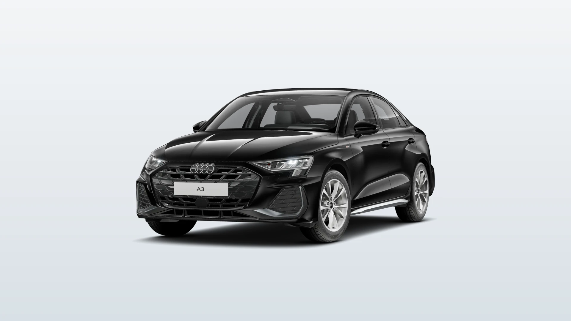 A3 Limuzína, S line, Černá Mythos, front