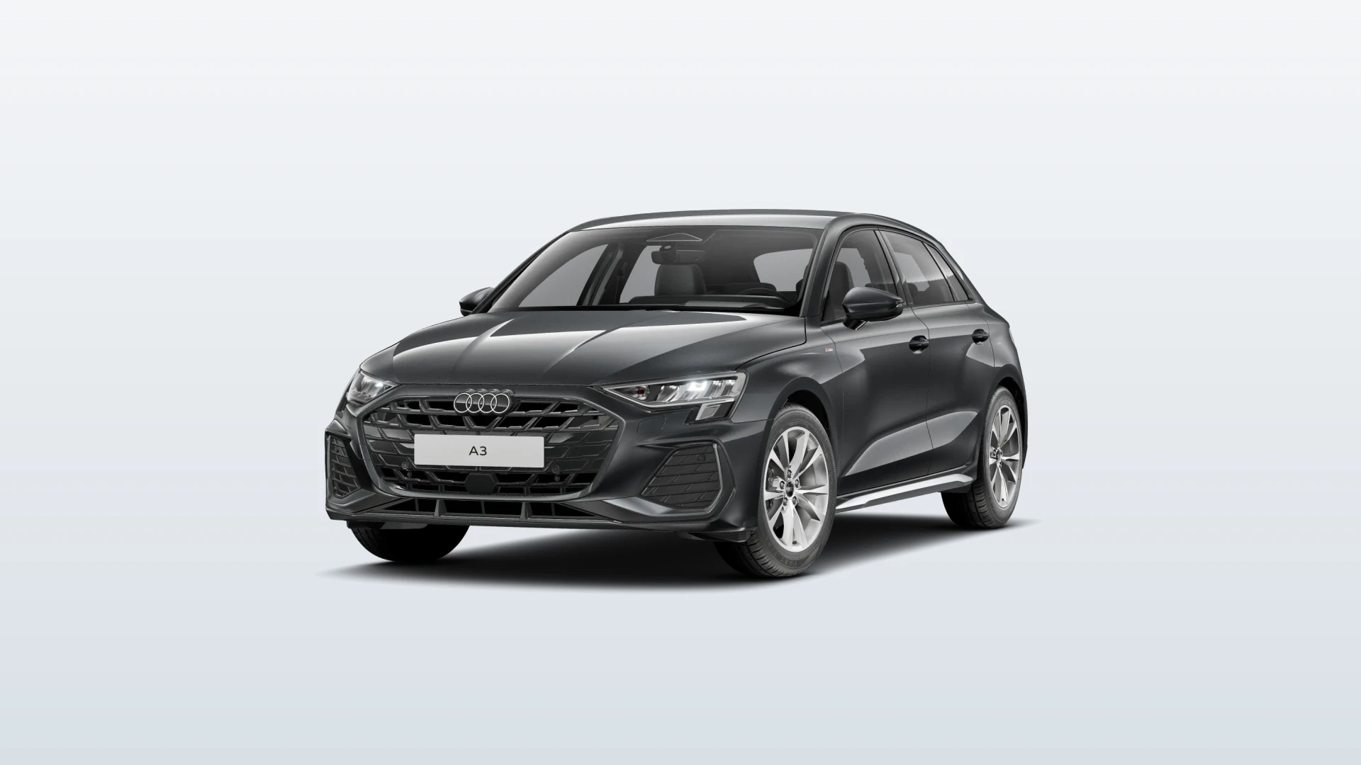 A3 Sportback, S line, Šedá Daytona, front