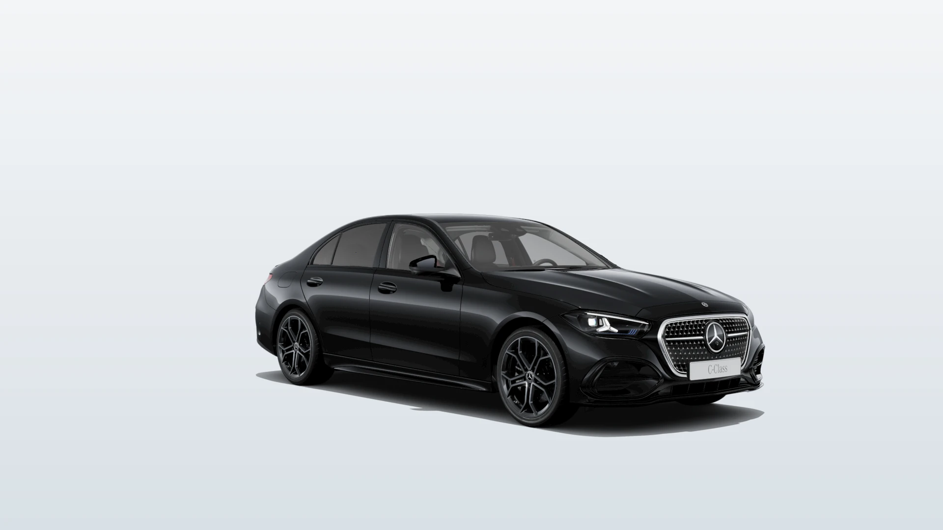 Třída C sedan (W206-fl), Linie AMG Plus, Metalická černá obsidian, front