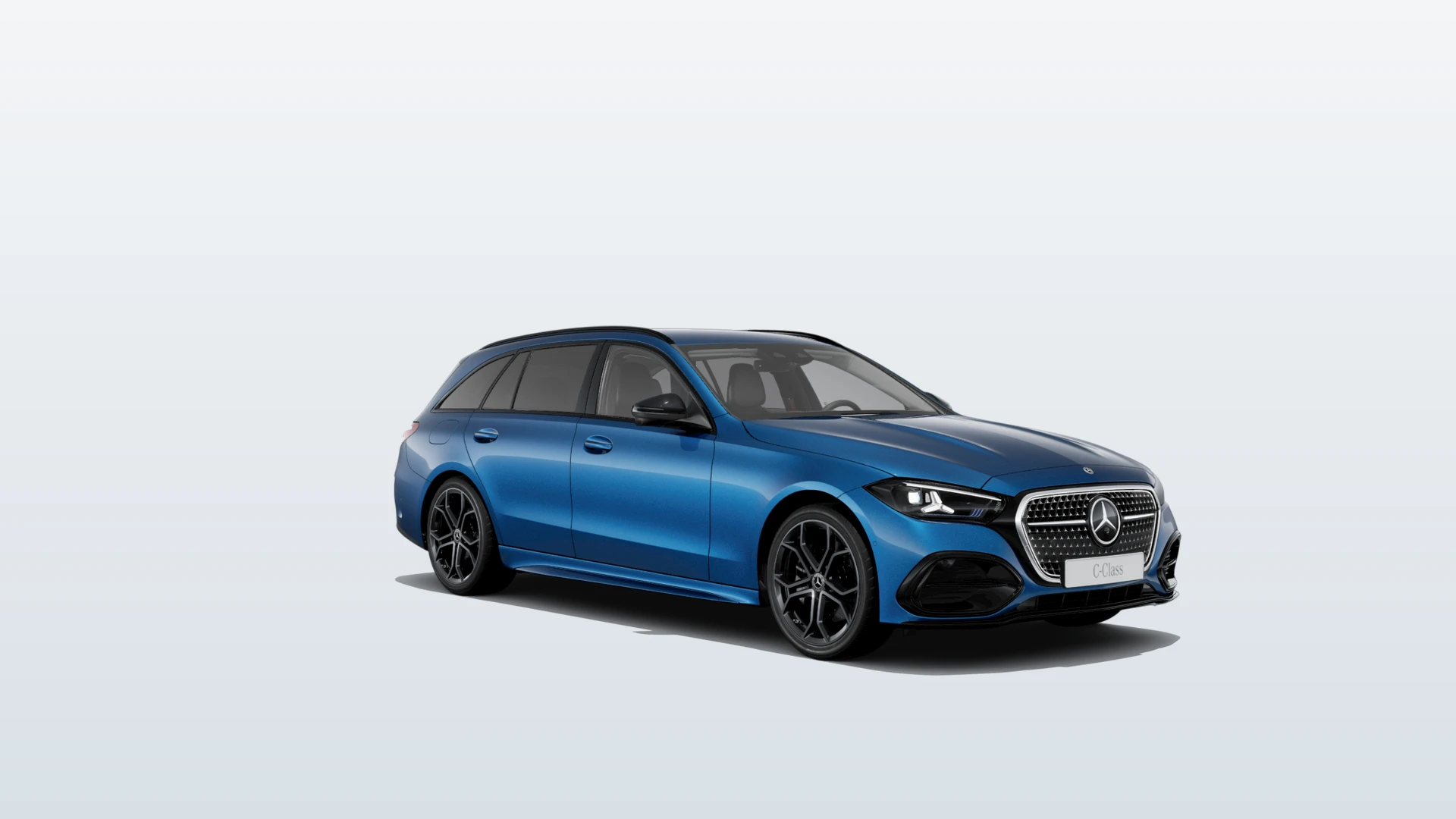 Třída C kombi (S206-fl), Linie AMG Plus, Metalická modrá spectral, front
