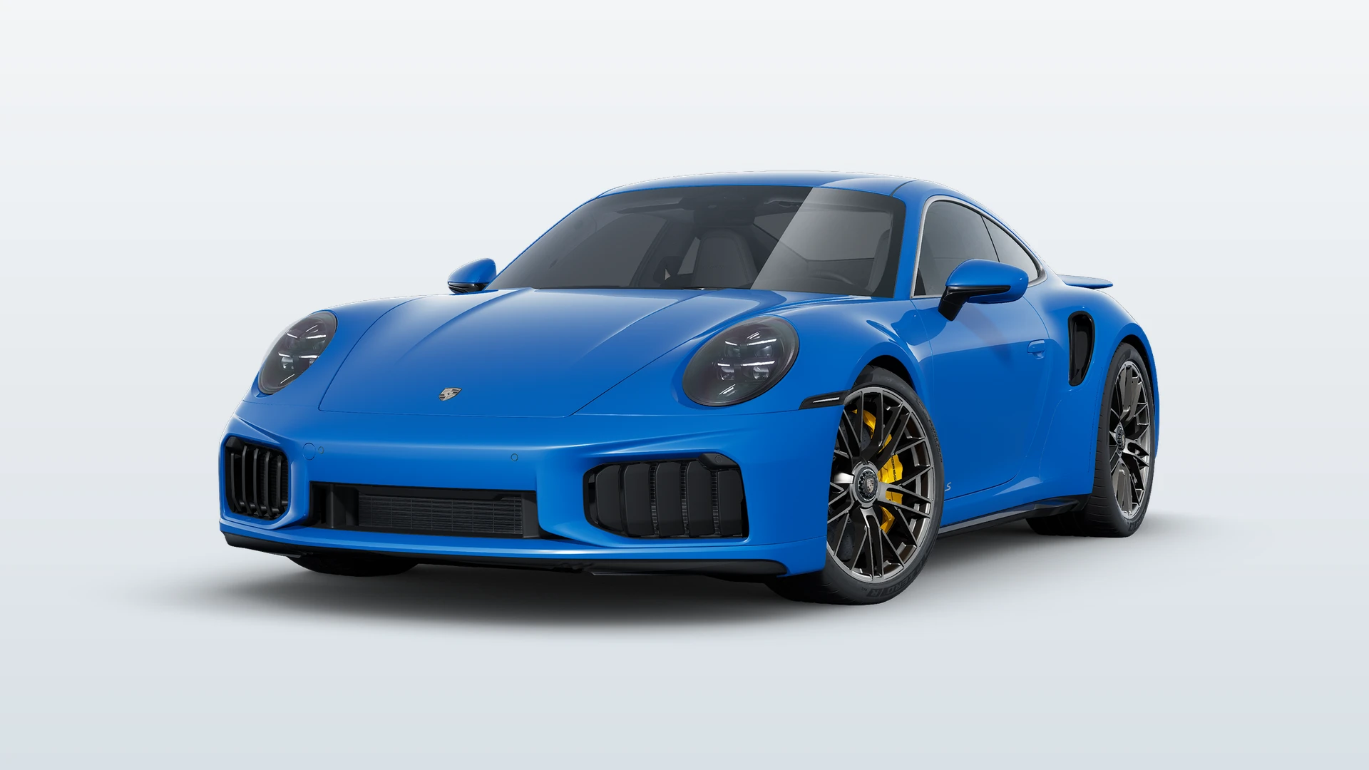 911, 911 Turbo S, Lugano modrá, front