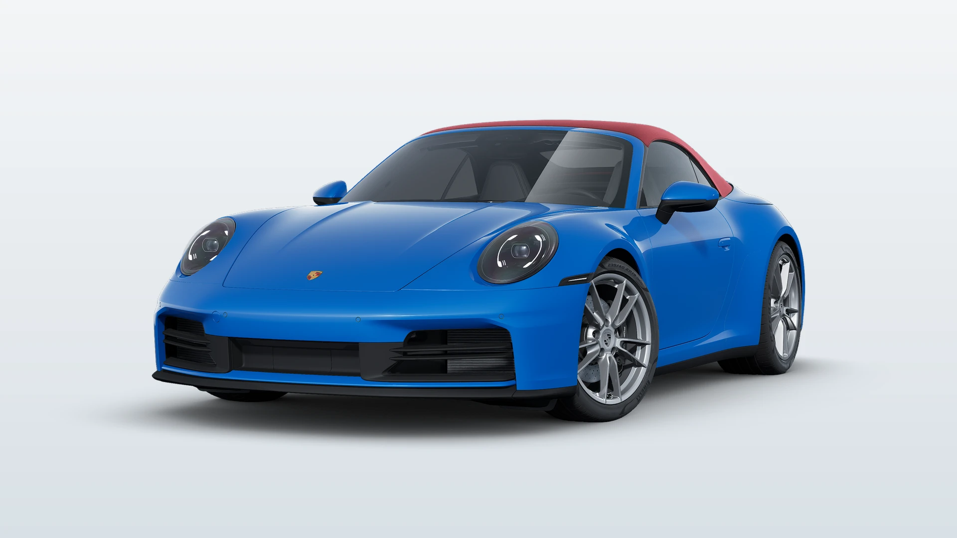 911 Cabriolet, 911 Carrera Cabriolet, Sklápěcí plátěná střecha, Červená, front