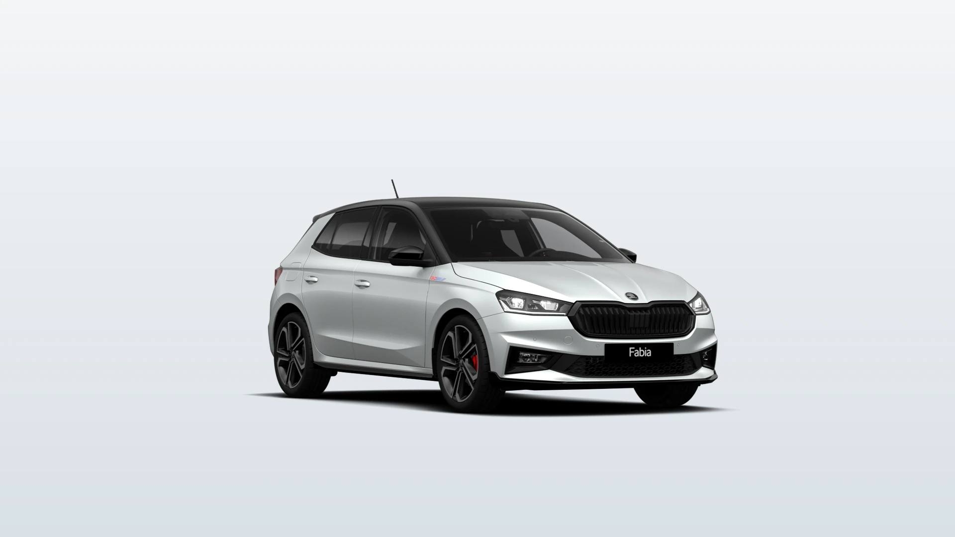 Fabia, Fabia 130, Bílá Moon metalíza Černá Magic metalíza, front