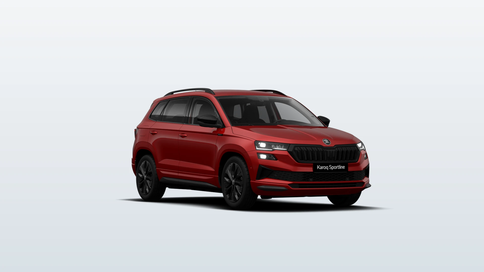Karoq, Sportline, Červená Velvet metalíza, front