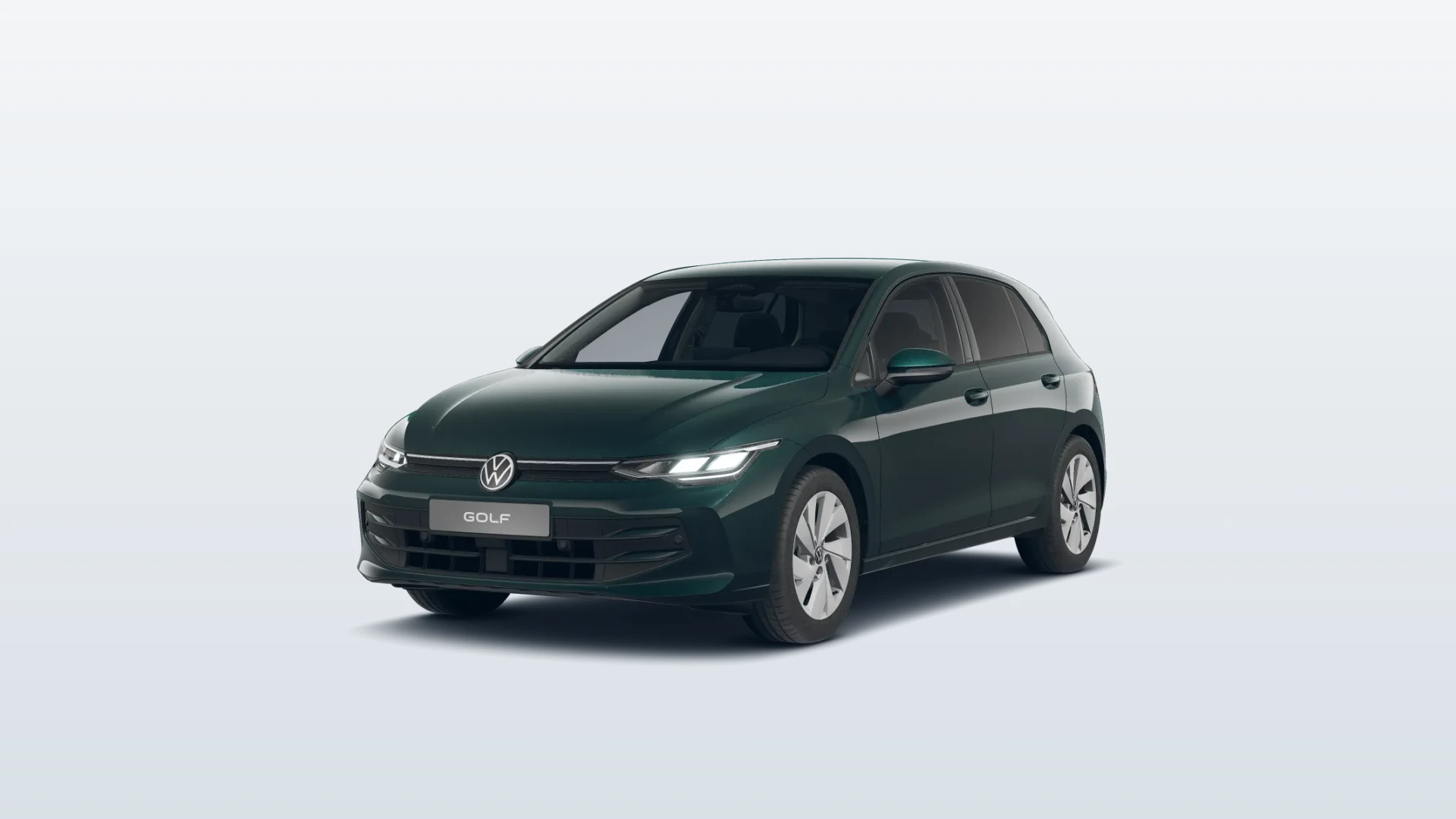 Golf, People, Zelená metalíza Dark Moss, front