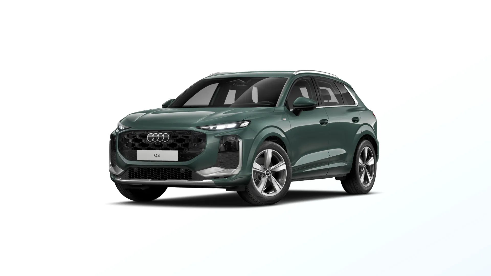 Q3, Audi Q3 S line, Zelená Sage, front