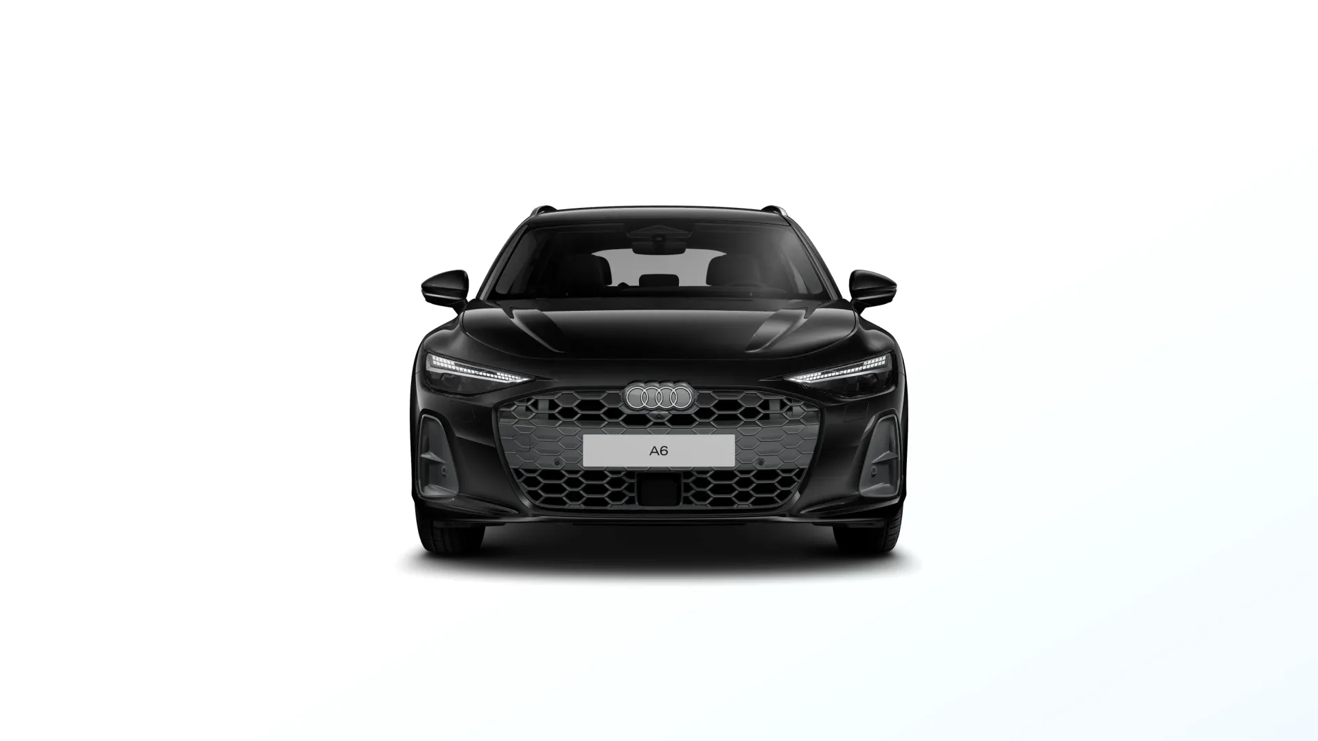 A6 Avant, A6 Avant e-hybrid, Černá Mythos, directfront
