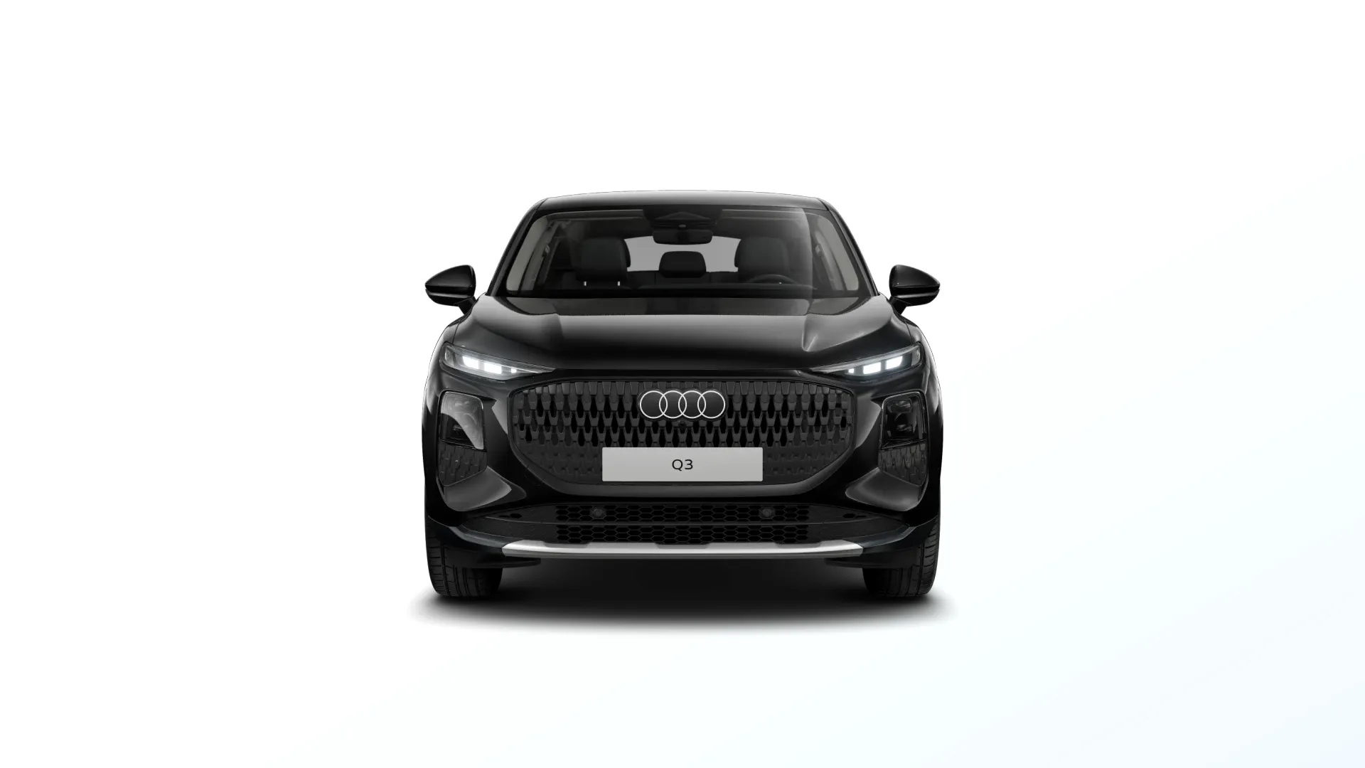 Q3 Sportback, Audi Q3, Černá Mythos, directfront