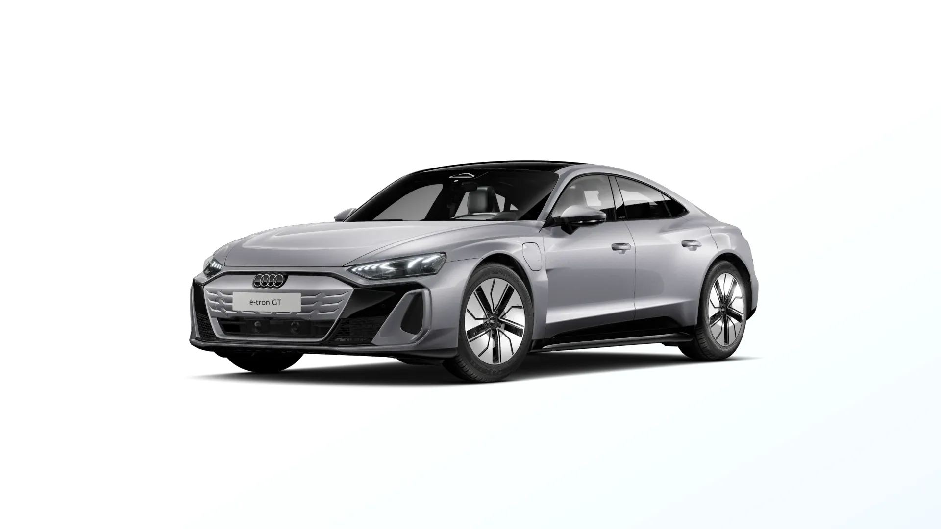 e-tron GT, e-tron GT, Stříbrná Florett, front