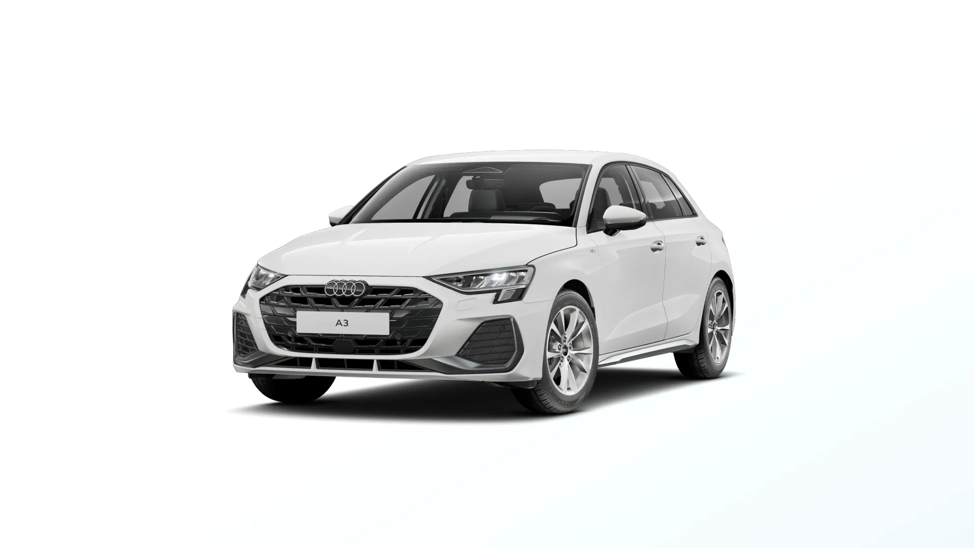 A3 Sportback, S line, Bílá Arkona, front