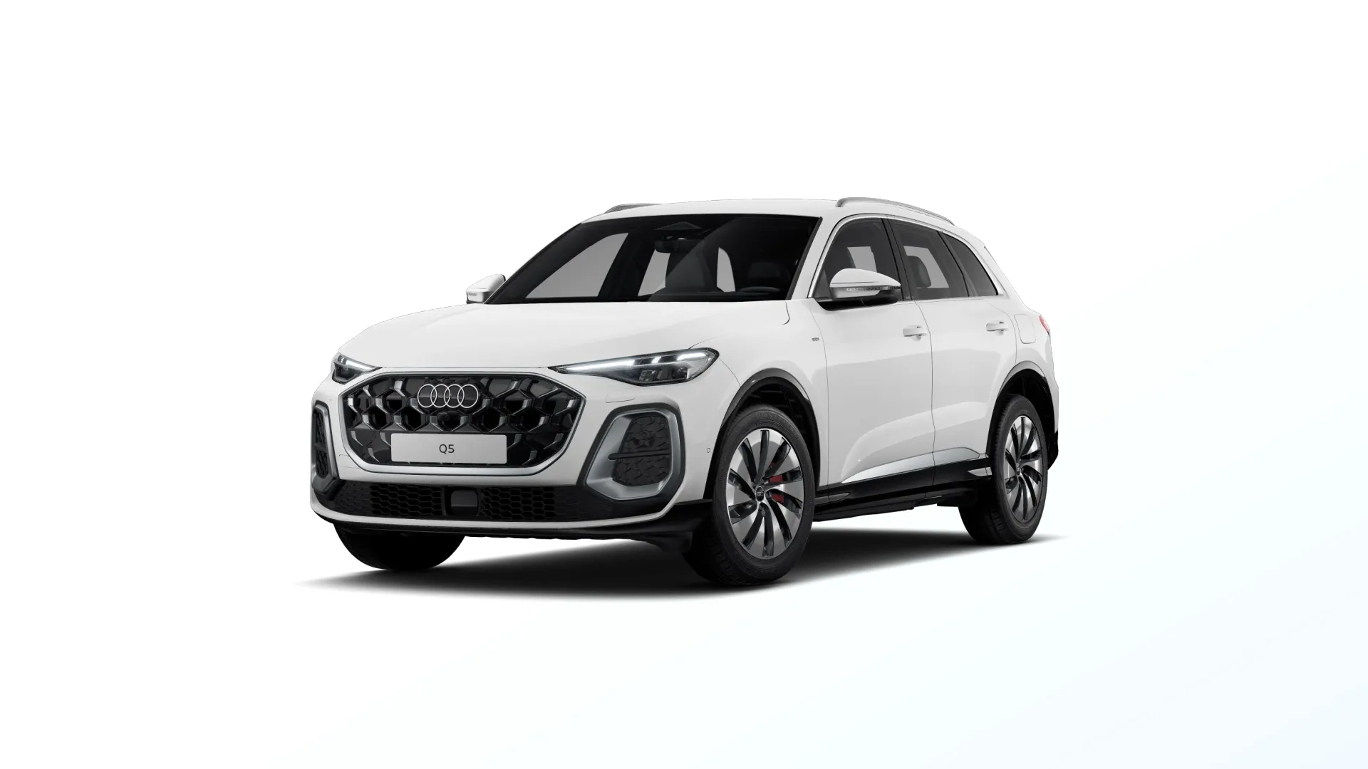 Q5, Audi Q5 S line e-hybrid, Bílá Arkona, front