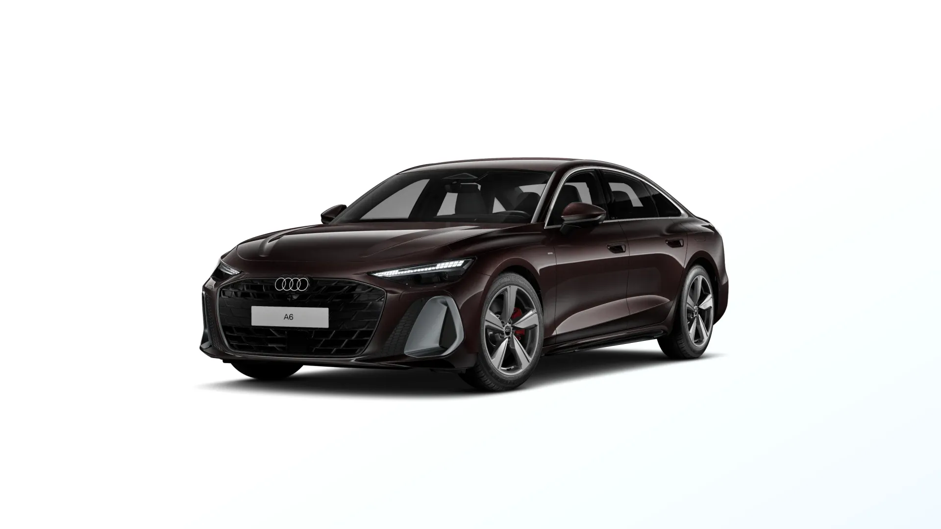 A6 Limuzína, A6 Limuzína S line e-hybrid, Hnědá Madeira, front