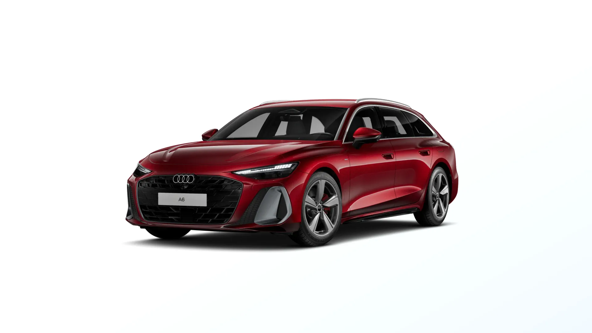 A6 Avant, A6 Avant S line e-hybrid, Červená Grenadine, front