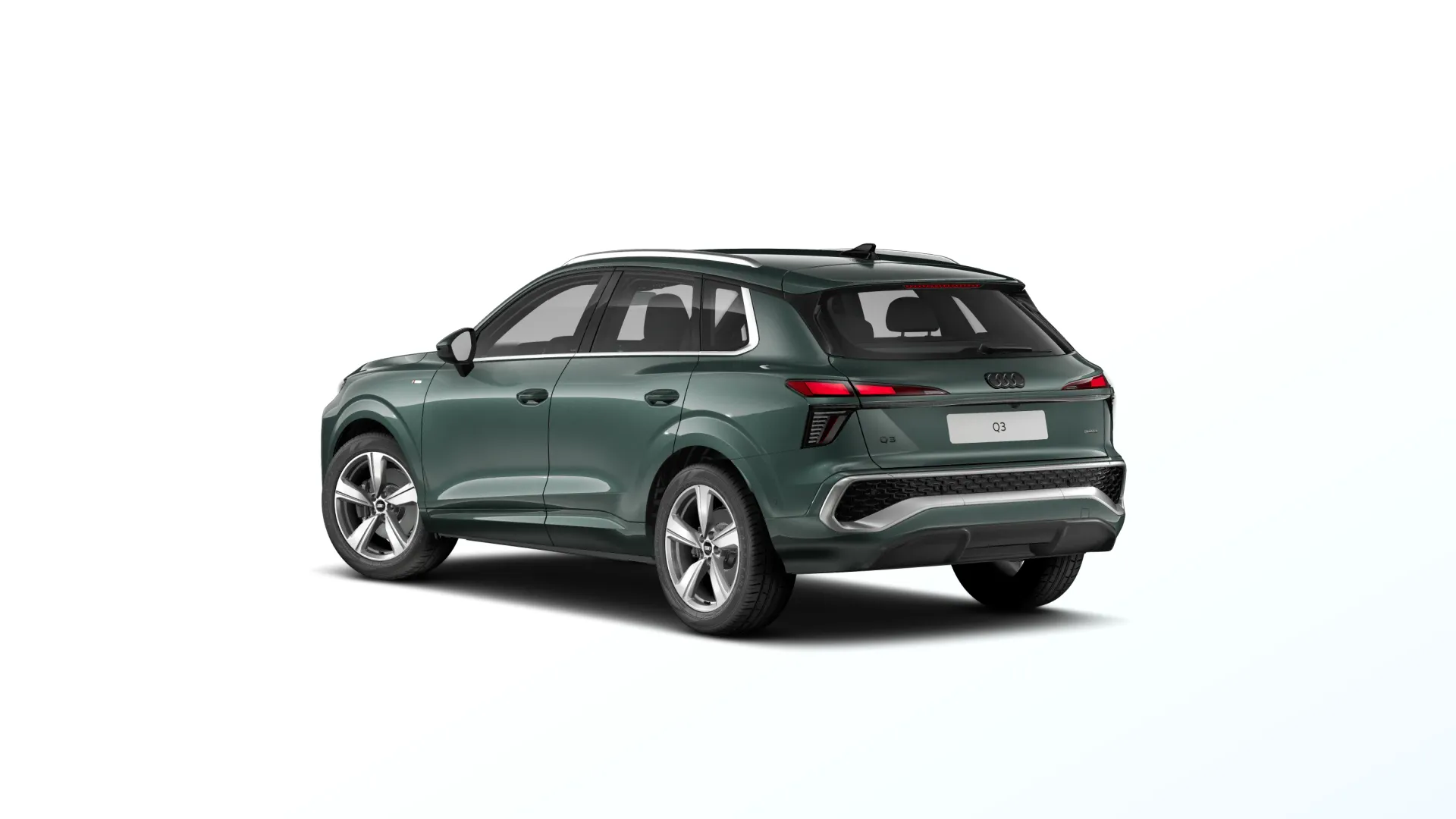 Q3, Audi Q3 S line, Zelená Sage, back