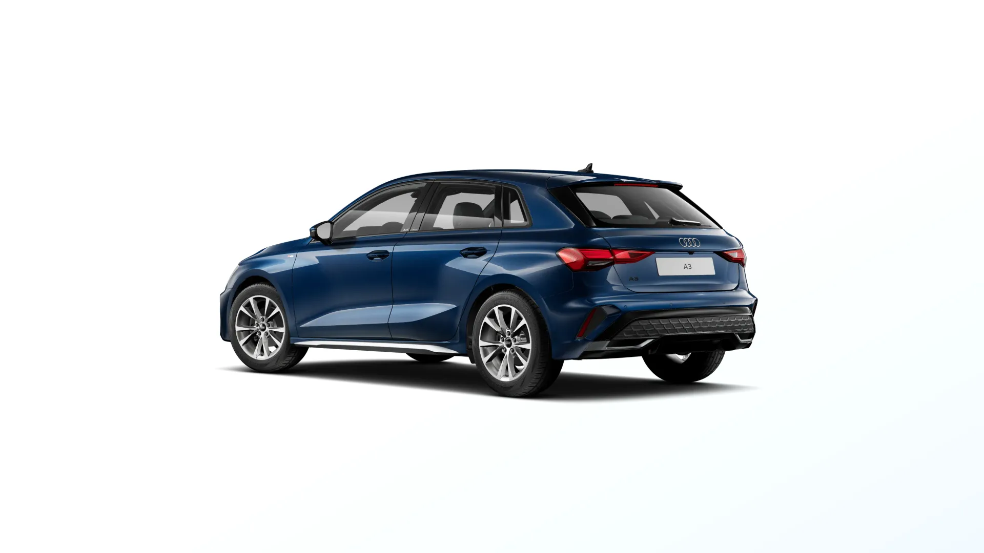A3 Sportback, S line, Modrá Ascari, back