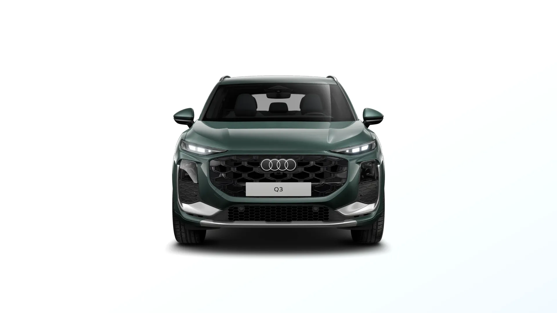 Q3, Audi Q3 S line, Zelená Sage, directfront