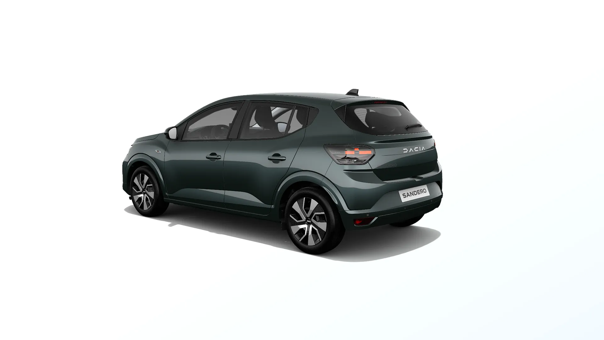 Sandero, Expression, zelená Cèdre, rear
