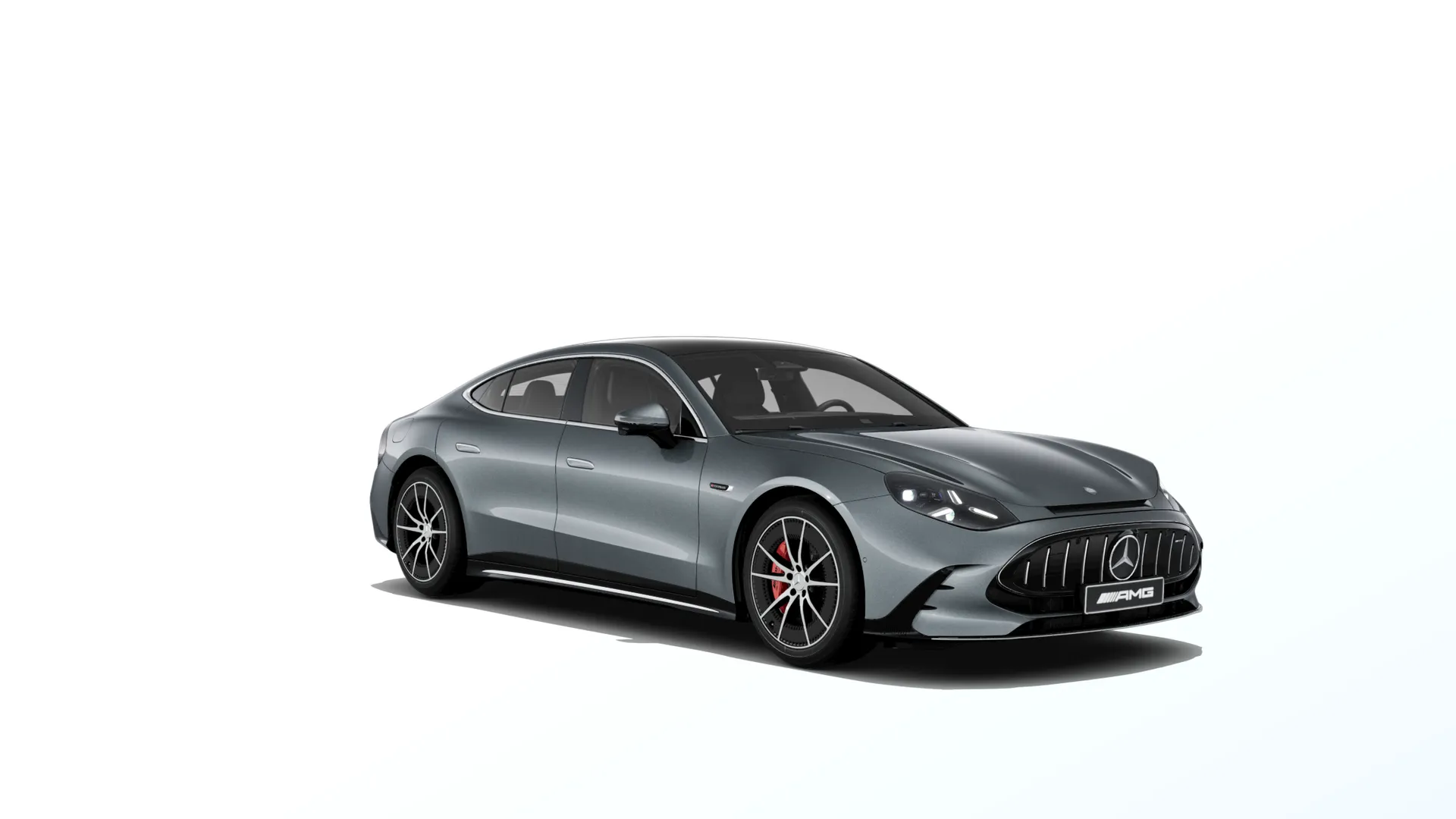 Mercedes-AMG GT čtyřdveřové kupé (C590), Základní provedení, Metalická šedá flint MANUFAKTUR exclusive, front