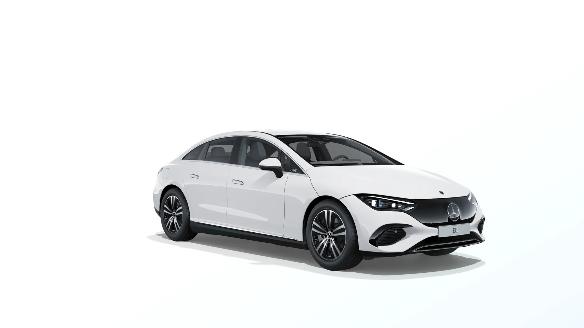 EQE sedan (V295), Linie Electric Art interiér, Nemetalická bílá polar, front