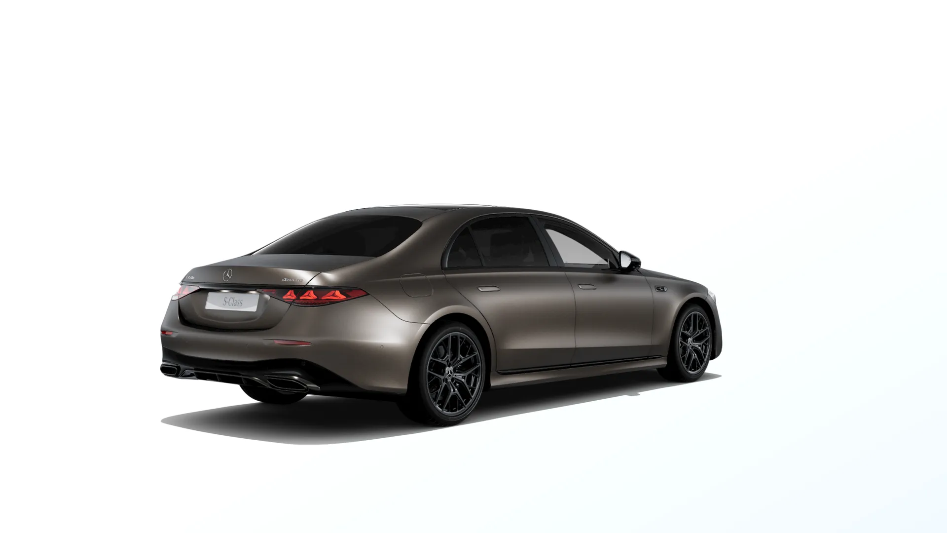 Třída S prodloužená limuzína (V223-fl), Linie AMG Plus, Magno hnědá citrine MANUFAKTUR exclusive, rear