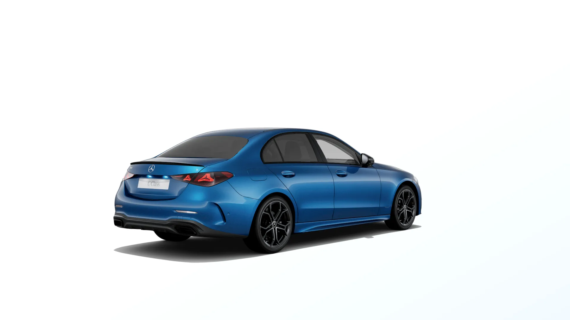 Třída C sedan (W206-fl), Linie AMG Plus, Metalická modrá spectral, rear
