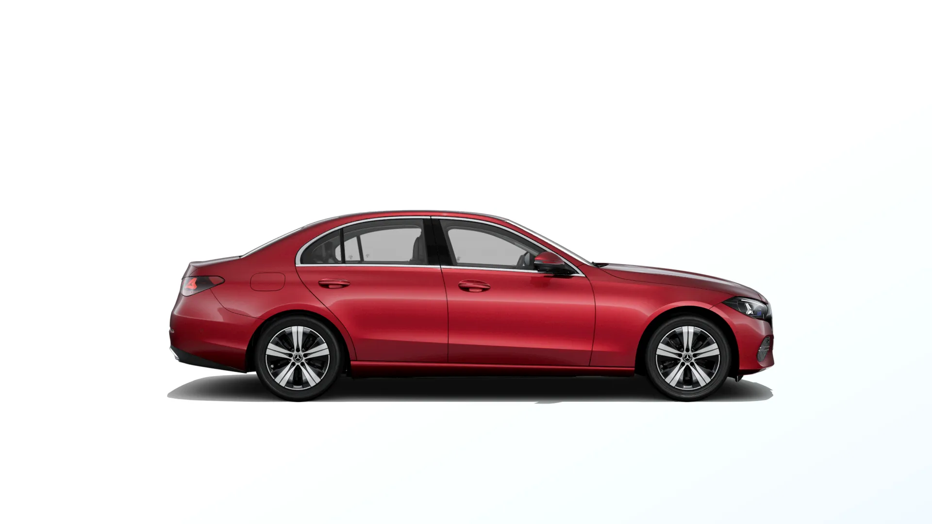 Třída C sedan (W206-fl), Linie AVANTGARDE, Červená patagonia bright MANUFAKTUR, side