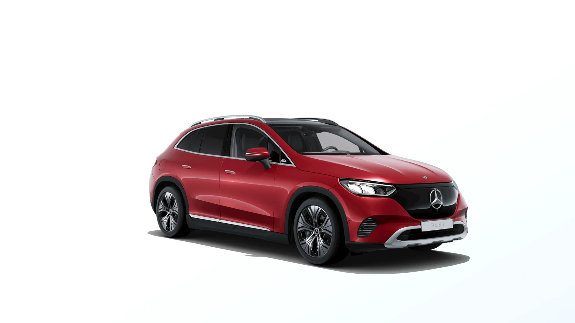 EQE SUV (X294), Linie Electric Art exteriér, Metalická červená patagonia MANUFAKTUR, front