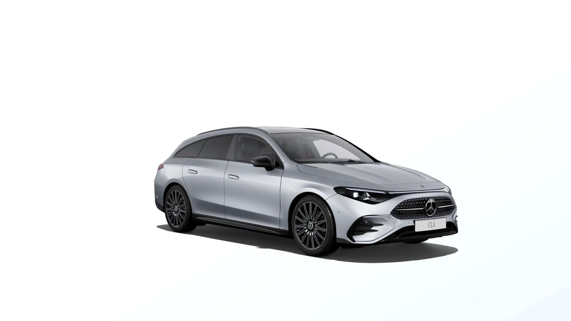 CLA Shooting Brake (X178), Linie AMG Plus, Metalická stříbrná high-tech, front