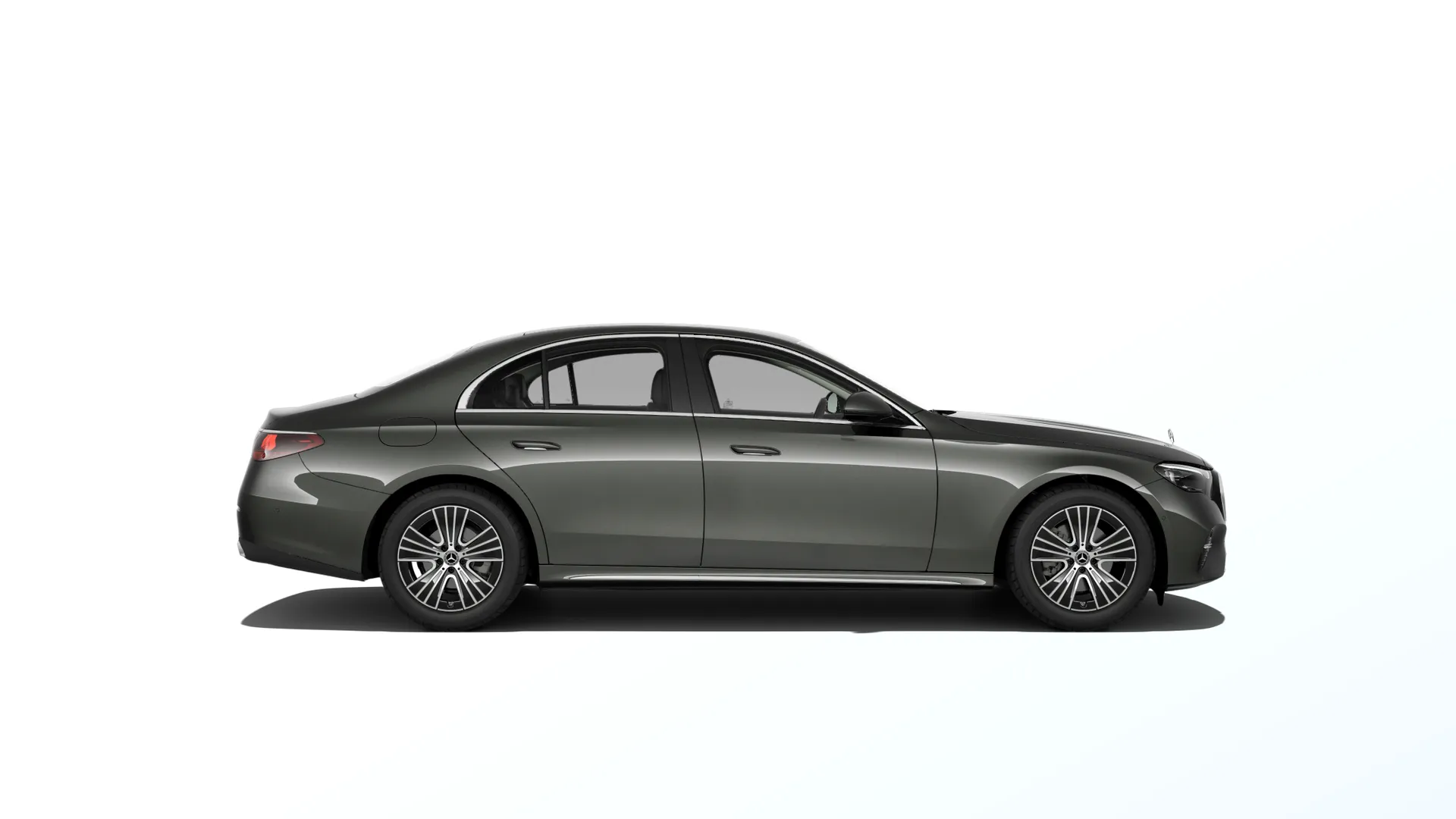 Třída E sedan (W214), Linie EXCLUSIVE exteriér, Metalická šedá graphite, side