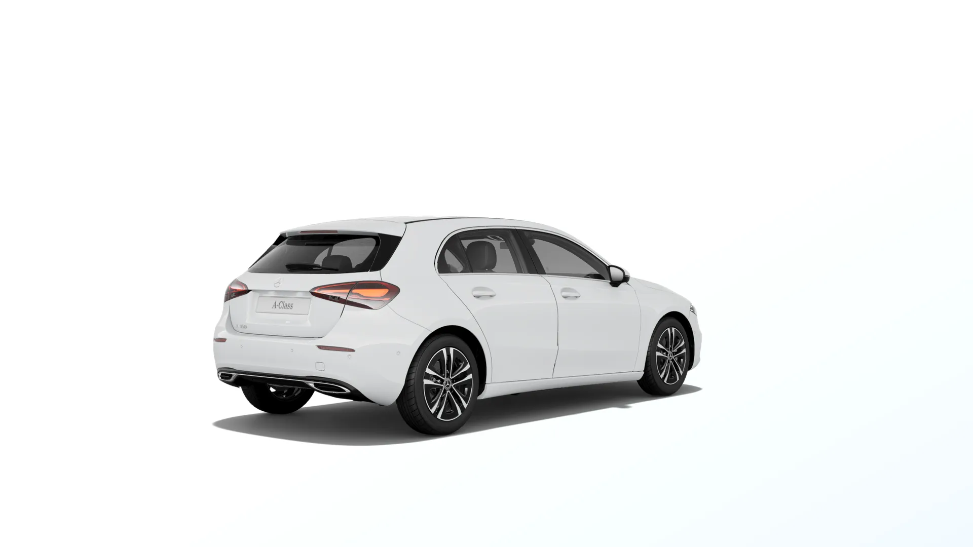 Třída A hatchback (W177-fl), Linie Progressive, Nemetalická bílá polar, rear