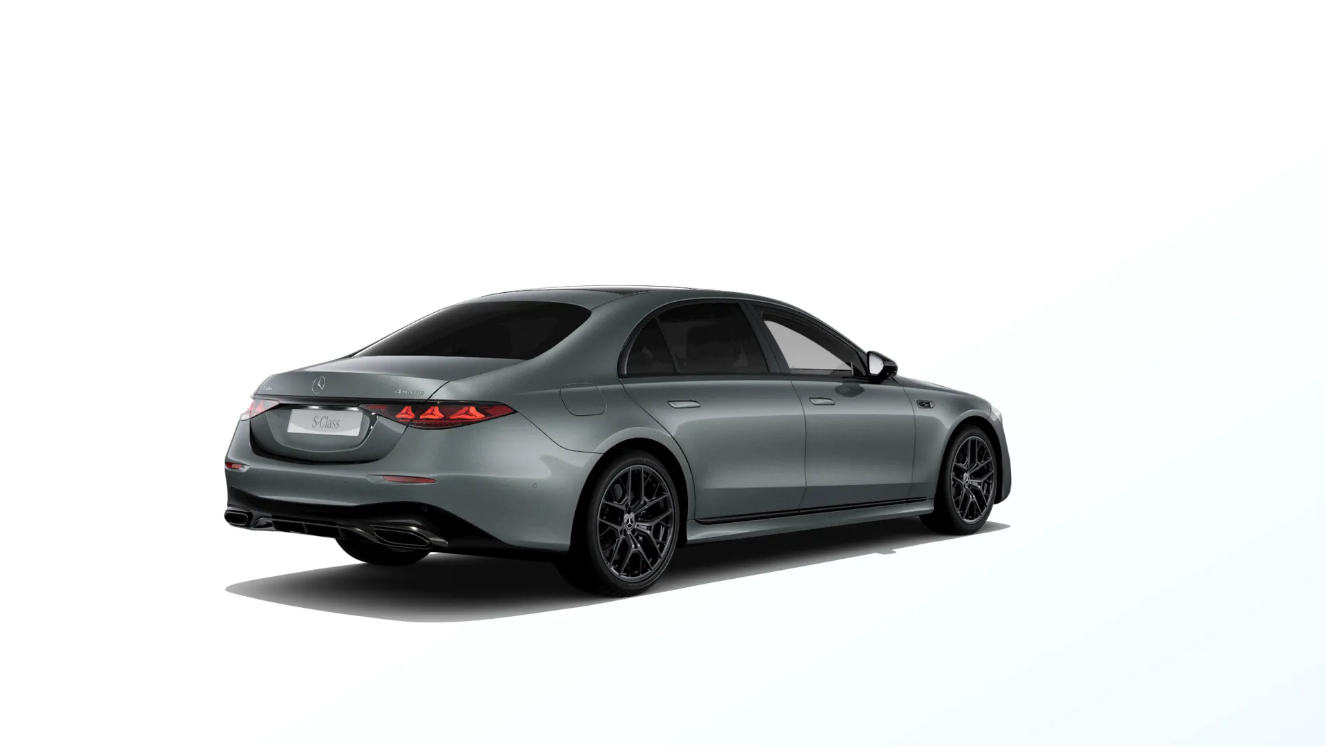 Třída S prodloužená limuzína (V223-fl), Linie AMG Plus, Metalická šedá graphite MANUFAKTUR, rear
