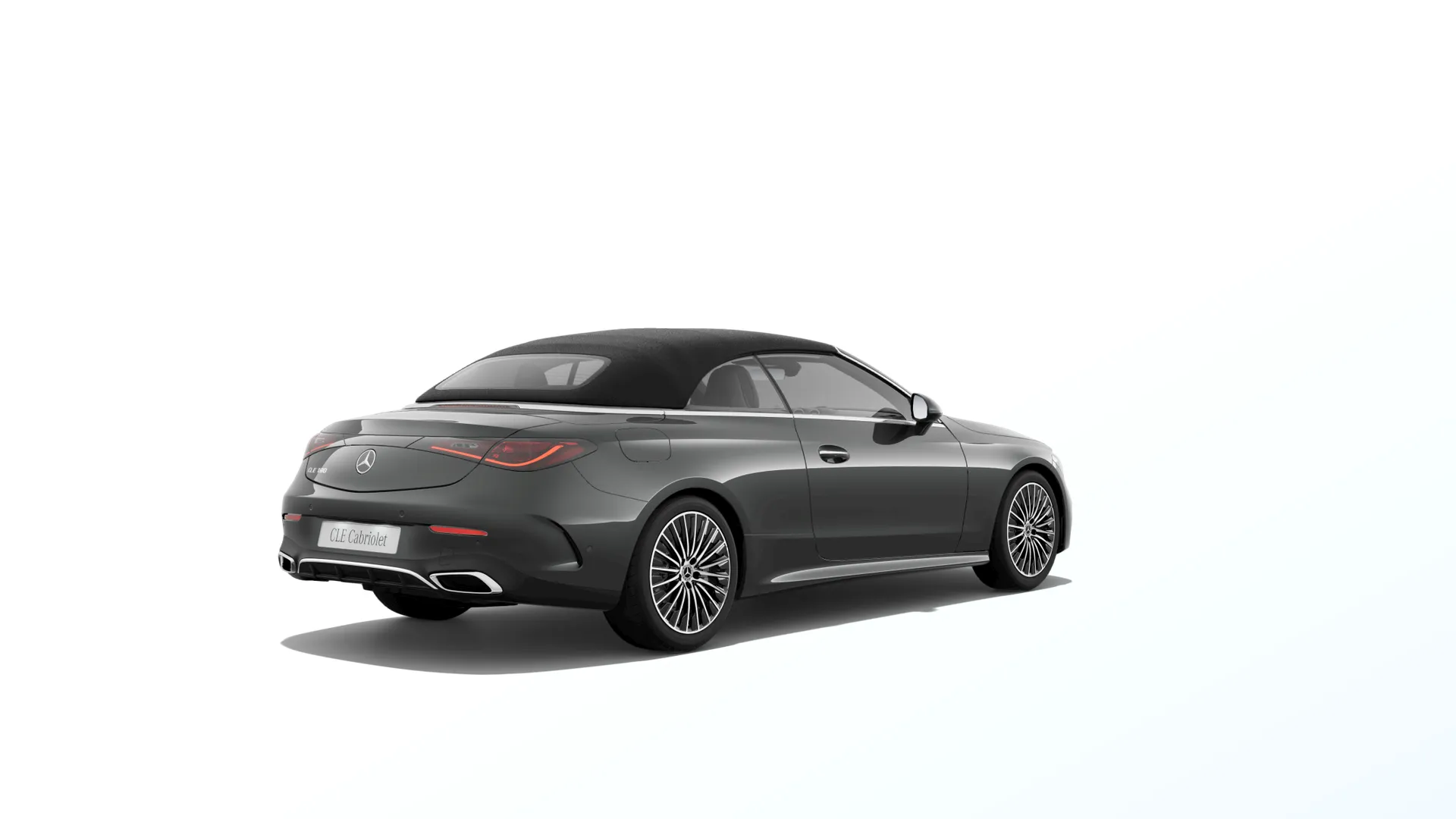 CLE kabriolet (A236), Linie AMG exteriér, Metalická šedá graphite, rear